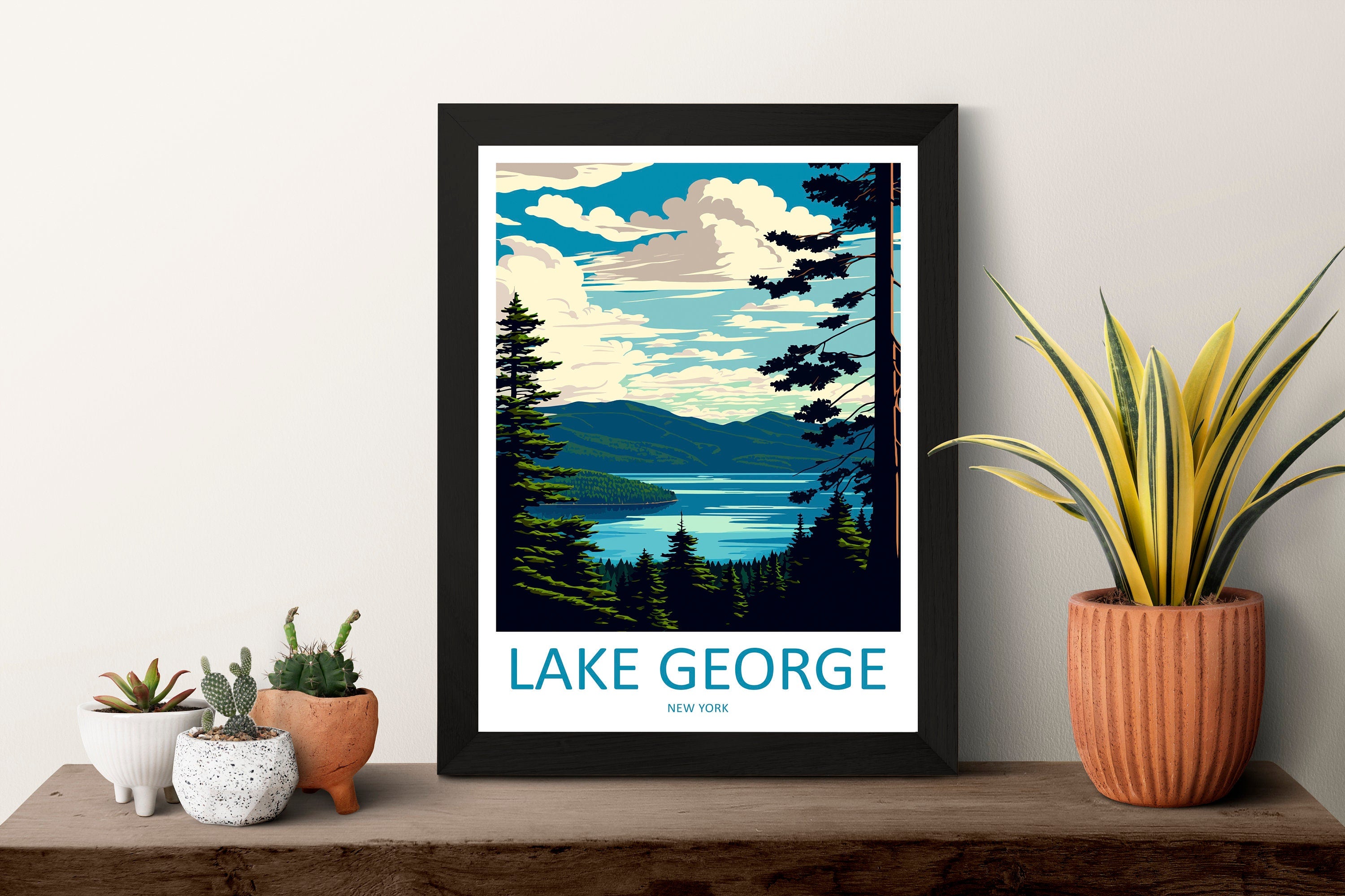 Lake George Travel Print