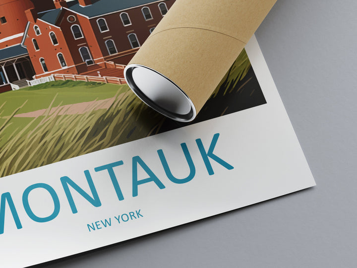 Montauk Travel Print Wall Art Montauk Wall Hanging Home Décor Montauk Gift Art Lovers New York State Art Gift Lover Poster