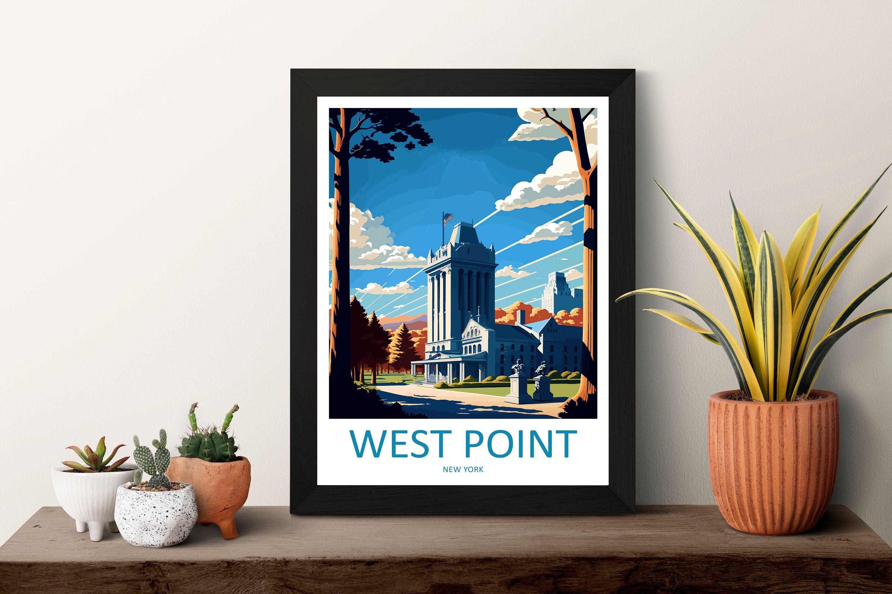 West Point Travel Print