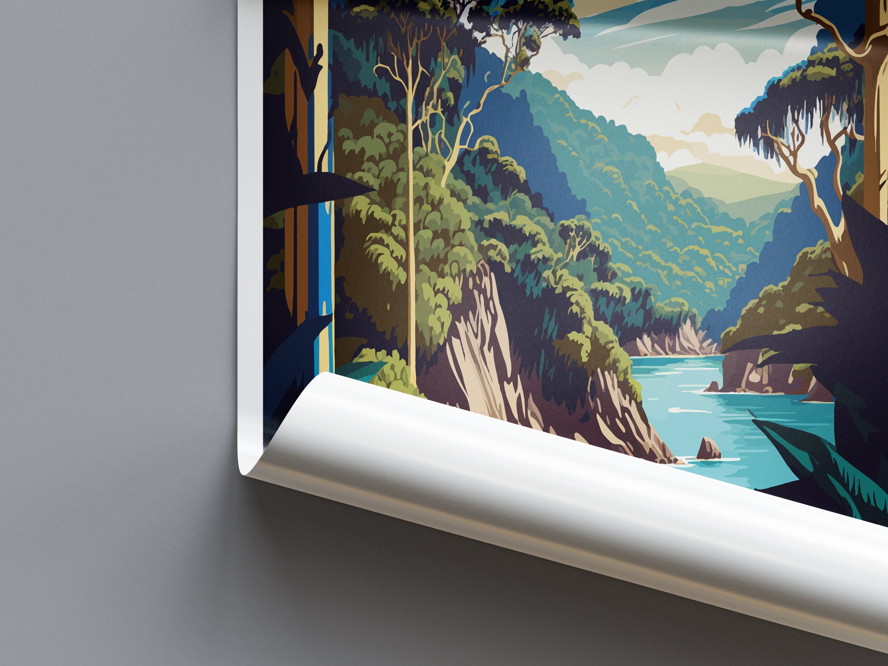 Whanganui National Park Travel Print