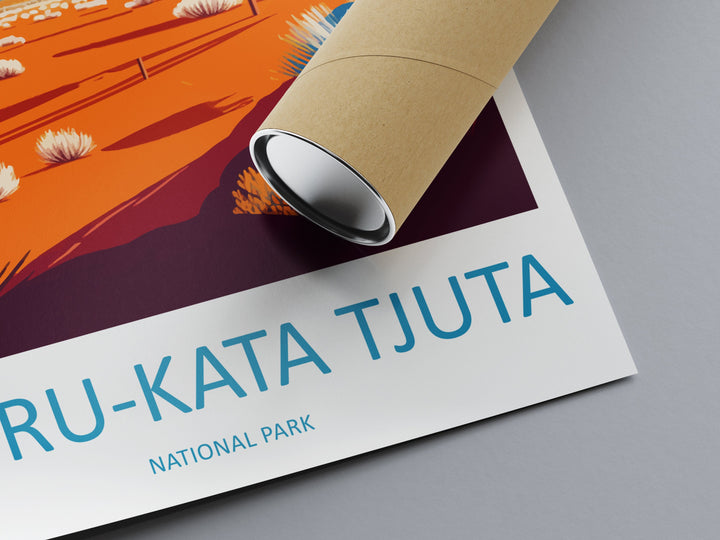 Uluṟu-Kata Tjuṯa National Park Travel Print Wall Art Uluṟu-Kata Tjuṯa Wall Hanging Home Décor Uluṟu-Kata Tjuṯa Gift Art Lovers Wall Art