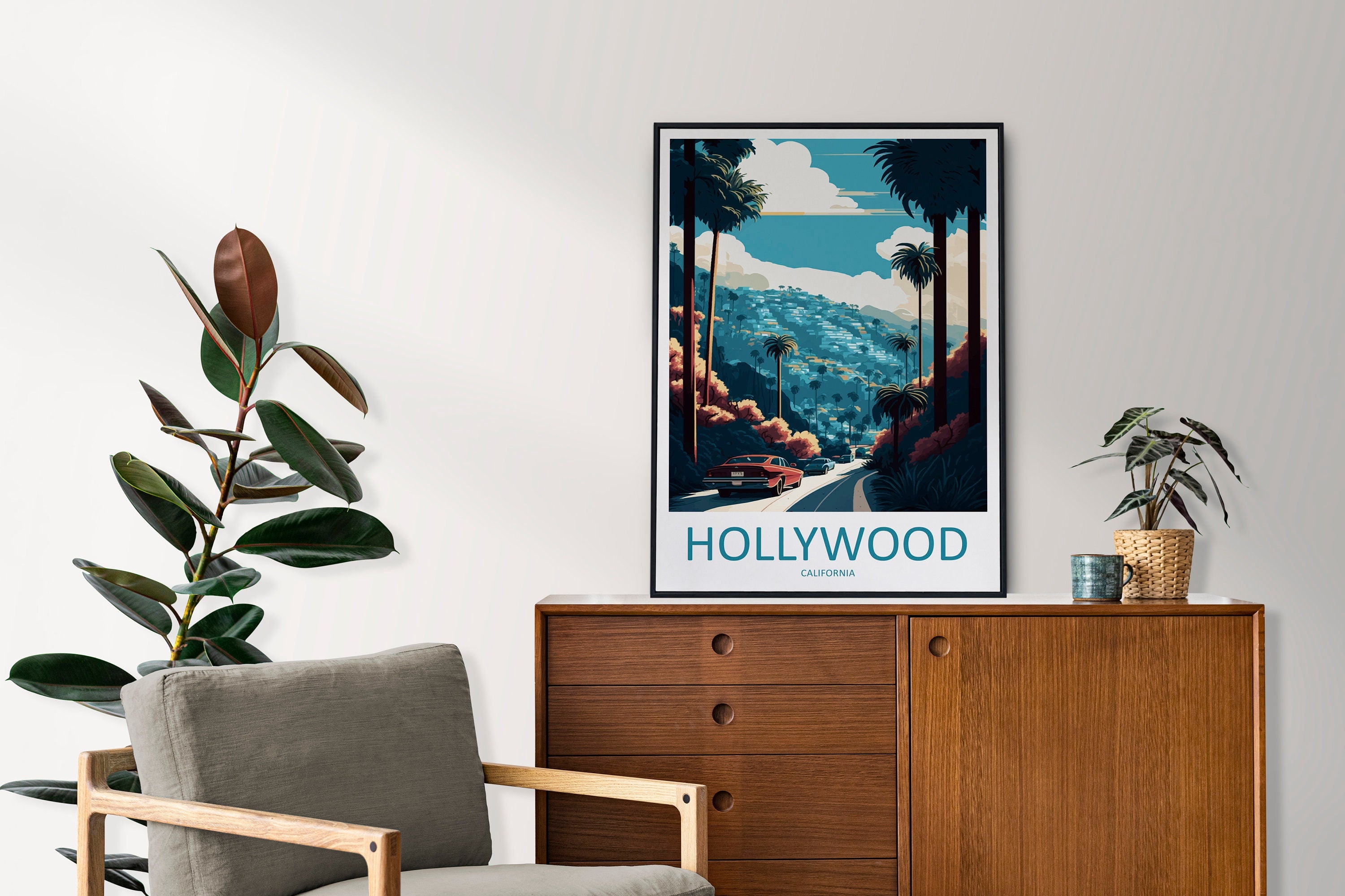 Hollywood Travel Print