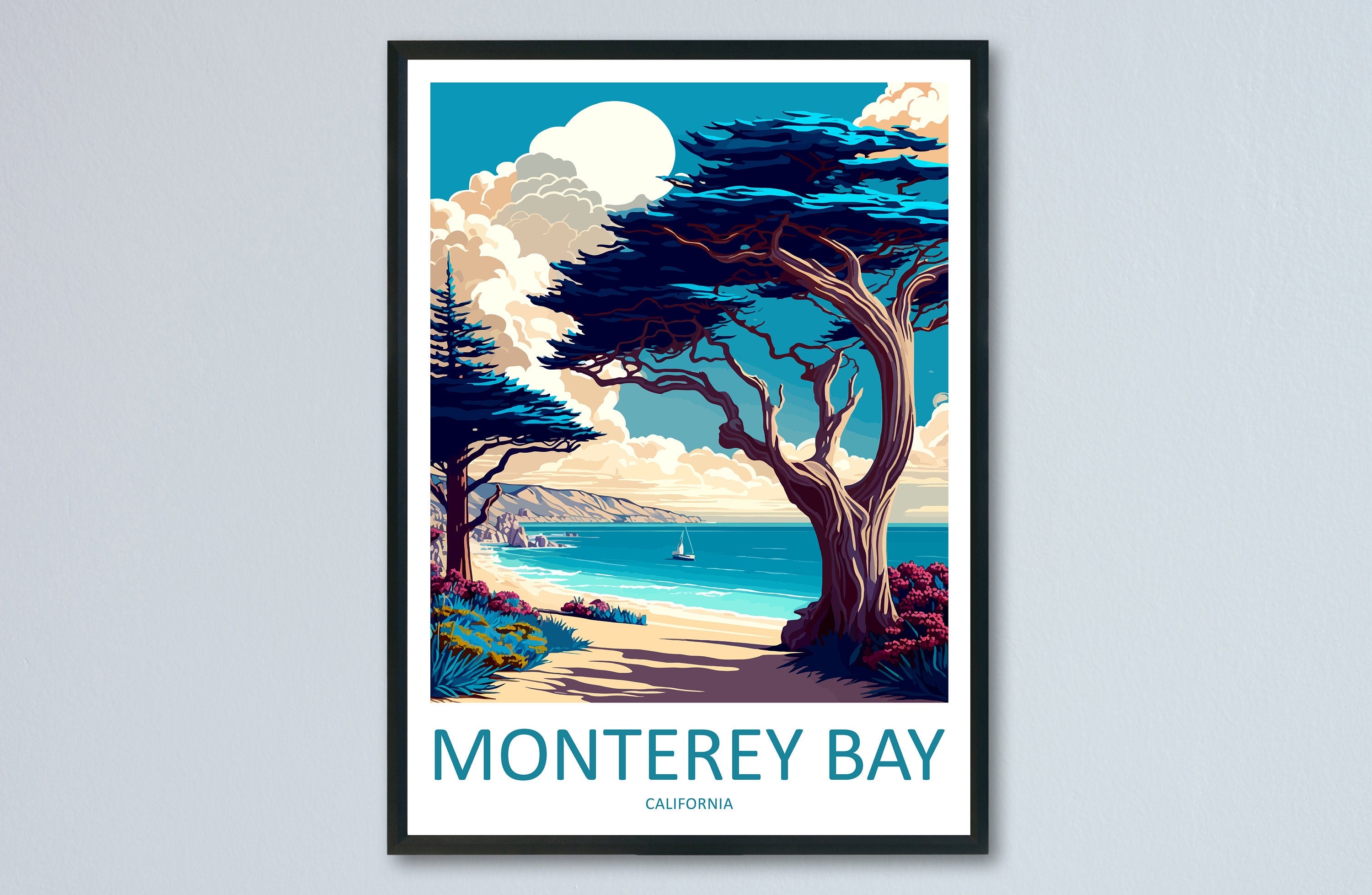 Monterey Bay Travel Print