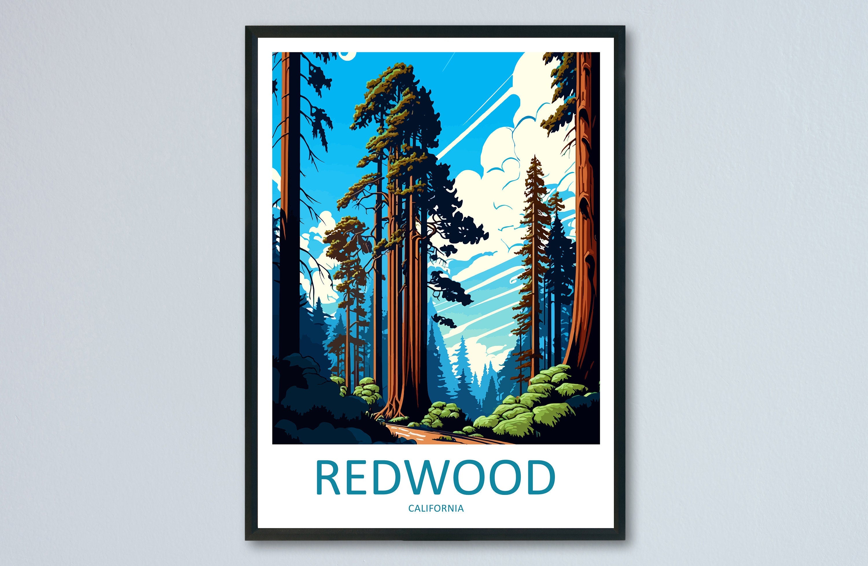 Redwood National Park Travel Print