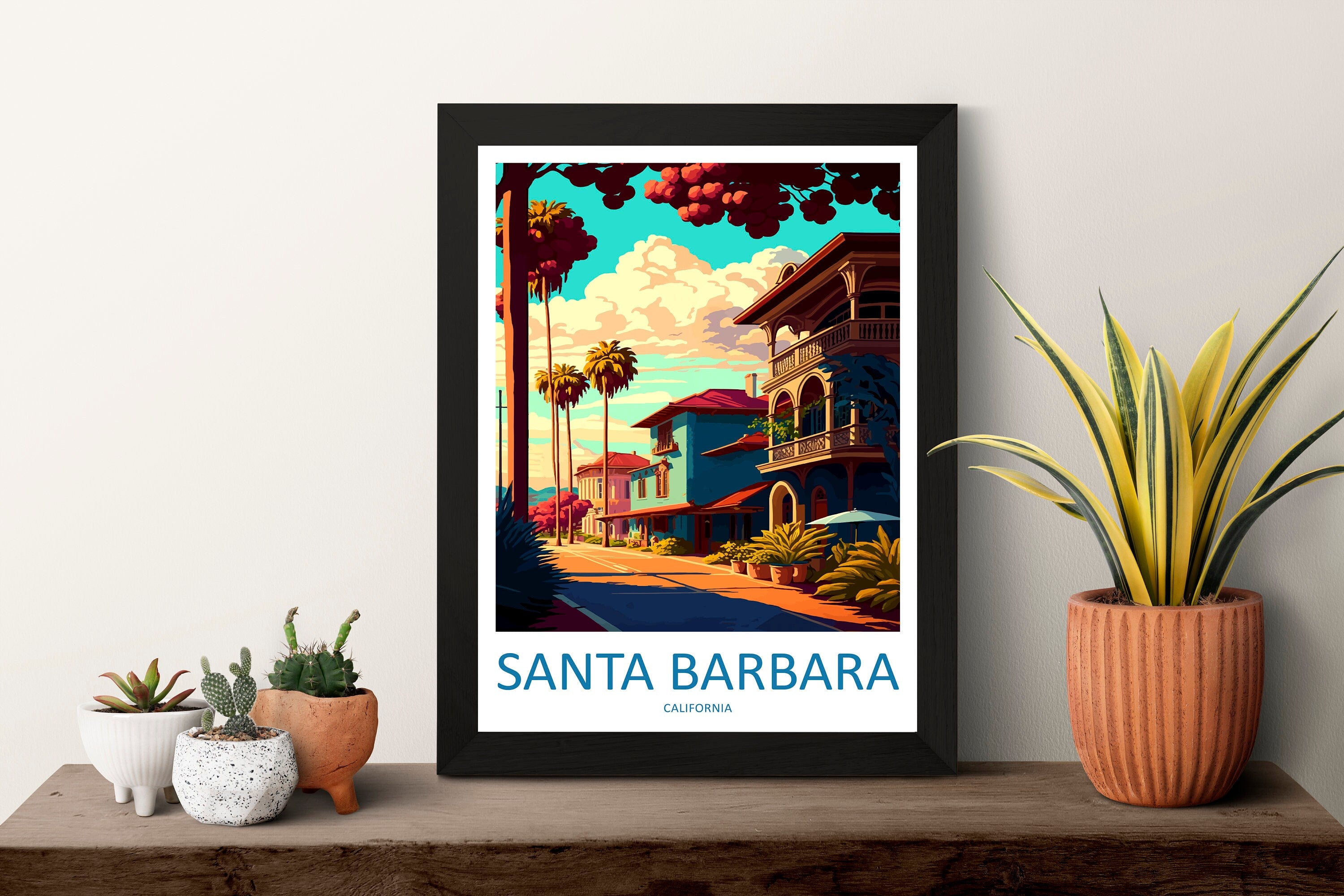 Santa Barbara Travel Print