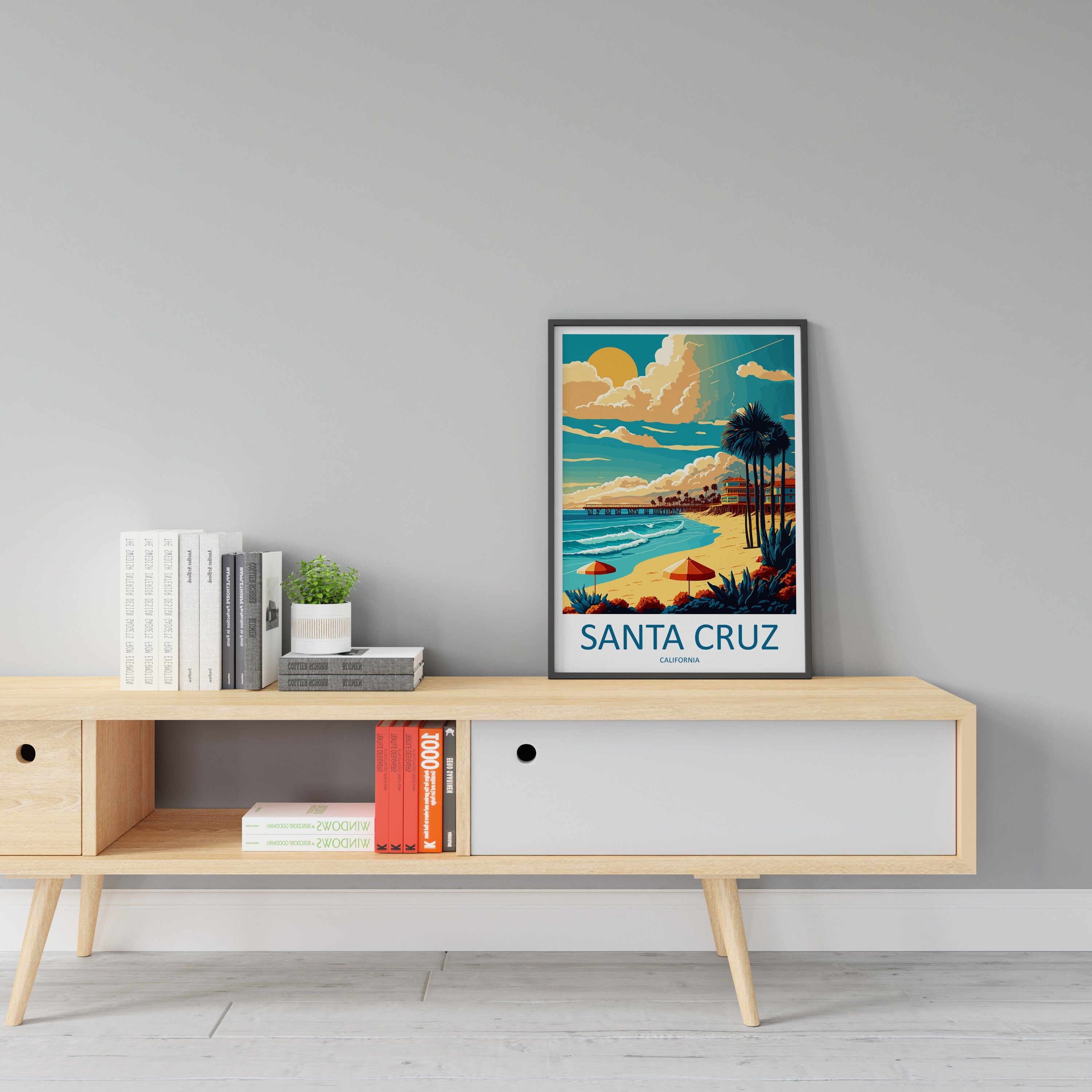 Santa Cruz Travel Print