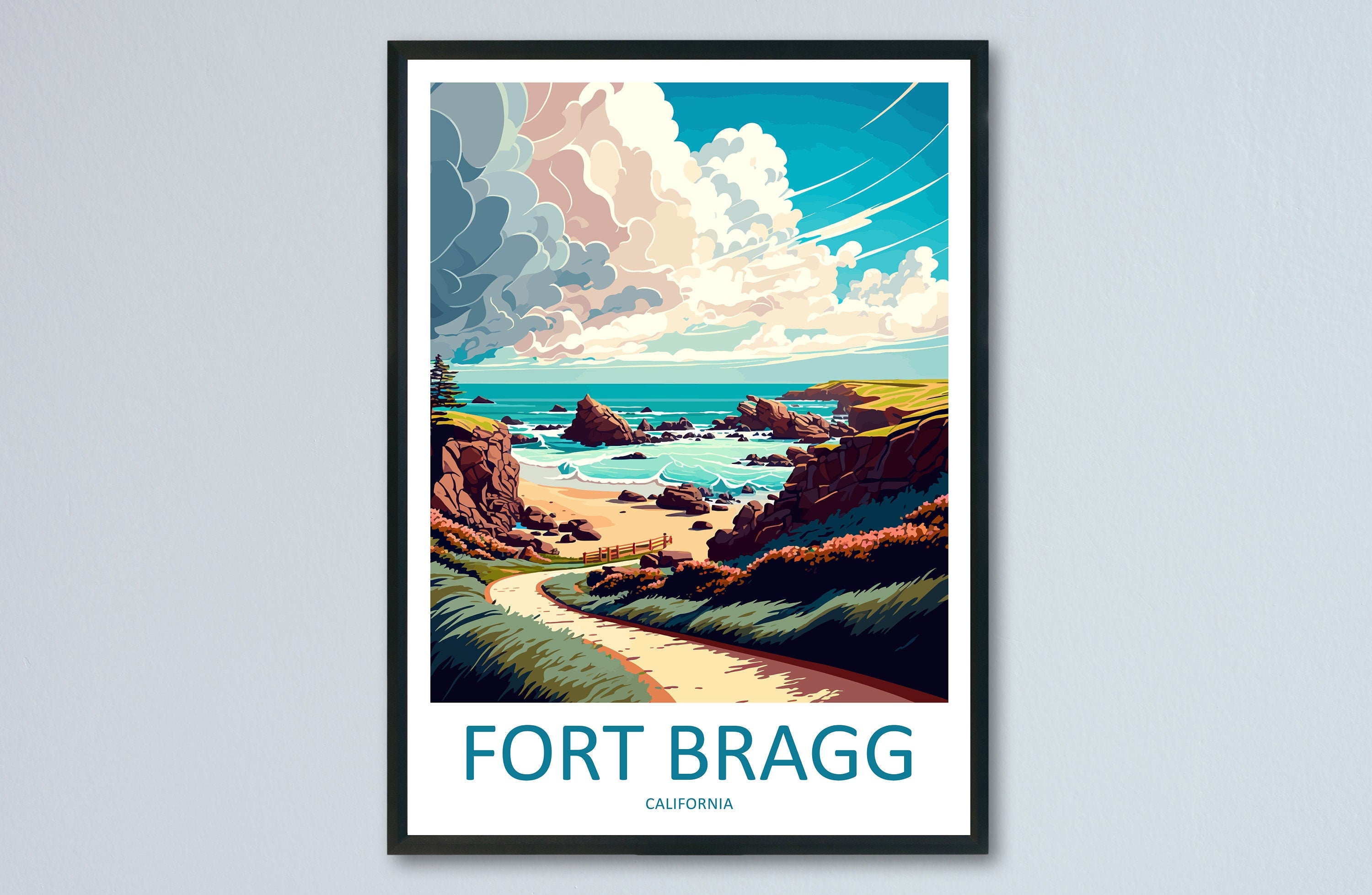 Fort Bragg Travel Print