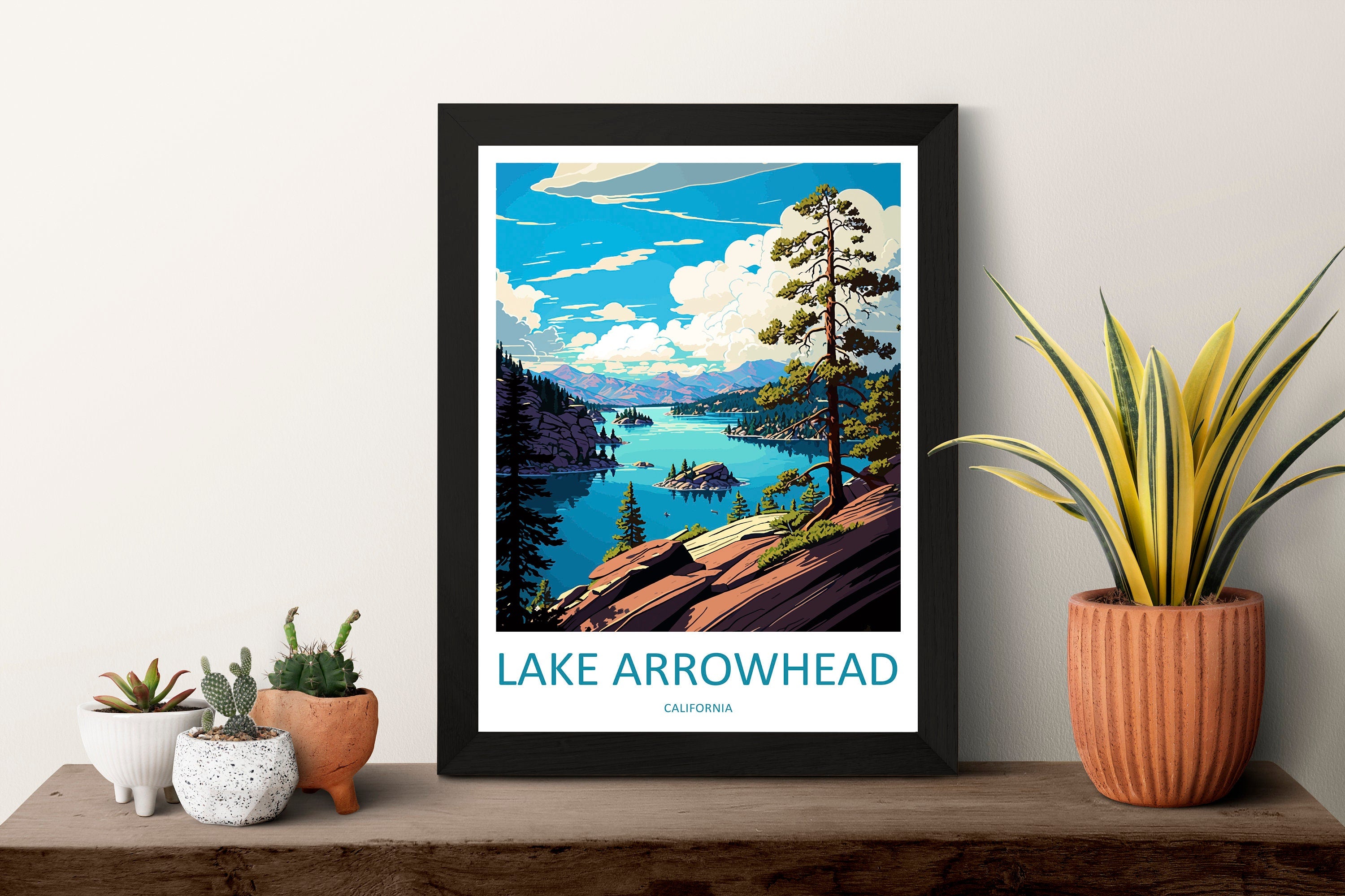 Lake Arrowhead Travel Print