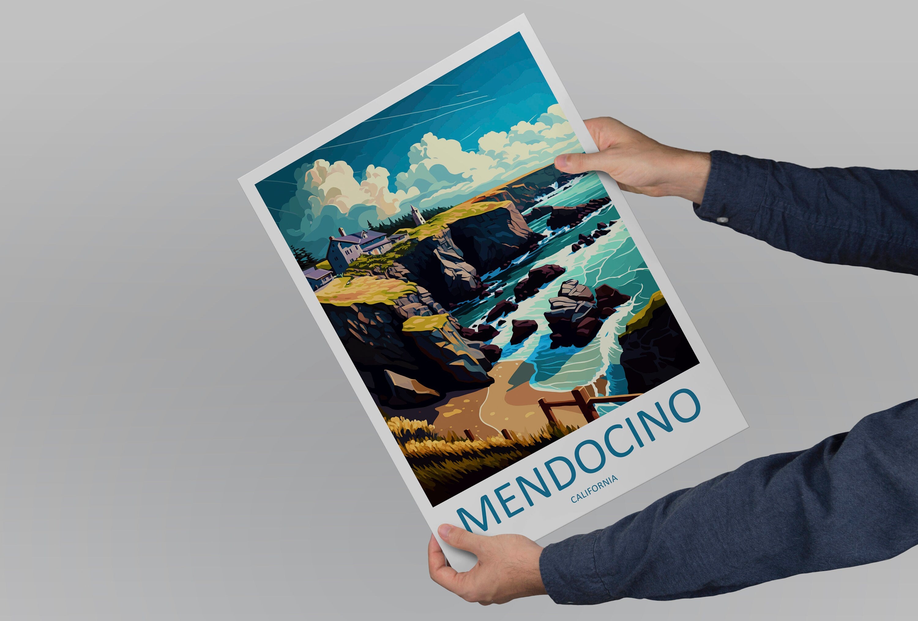 Mendocino Travel Print