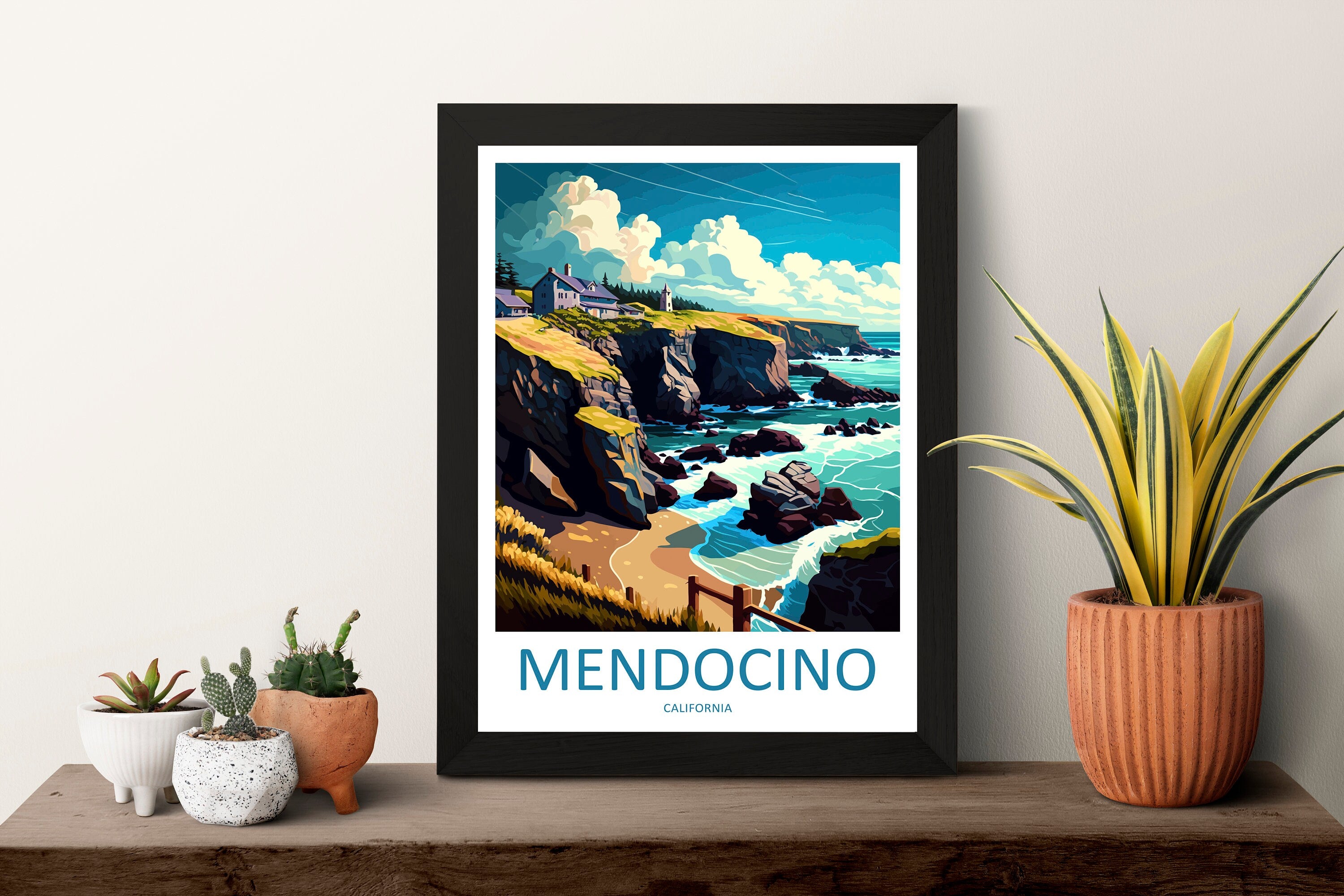 Mendocino Travel Print