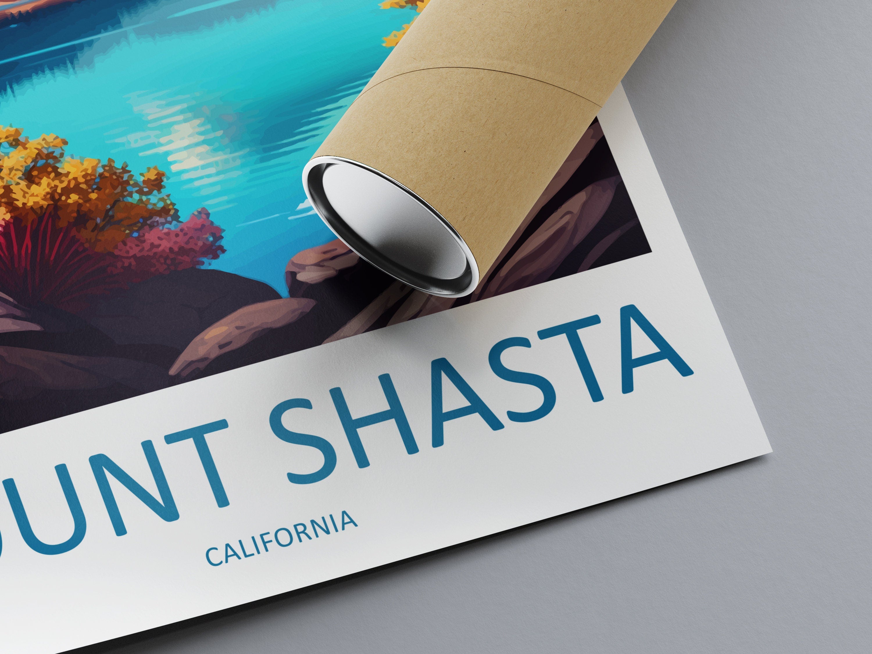 Mount Shasta Travel Print