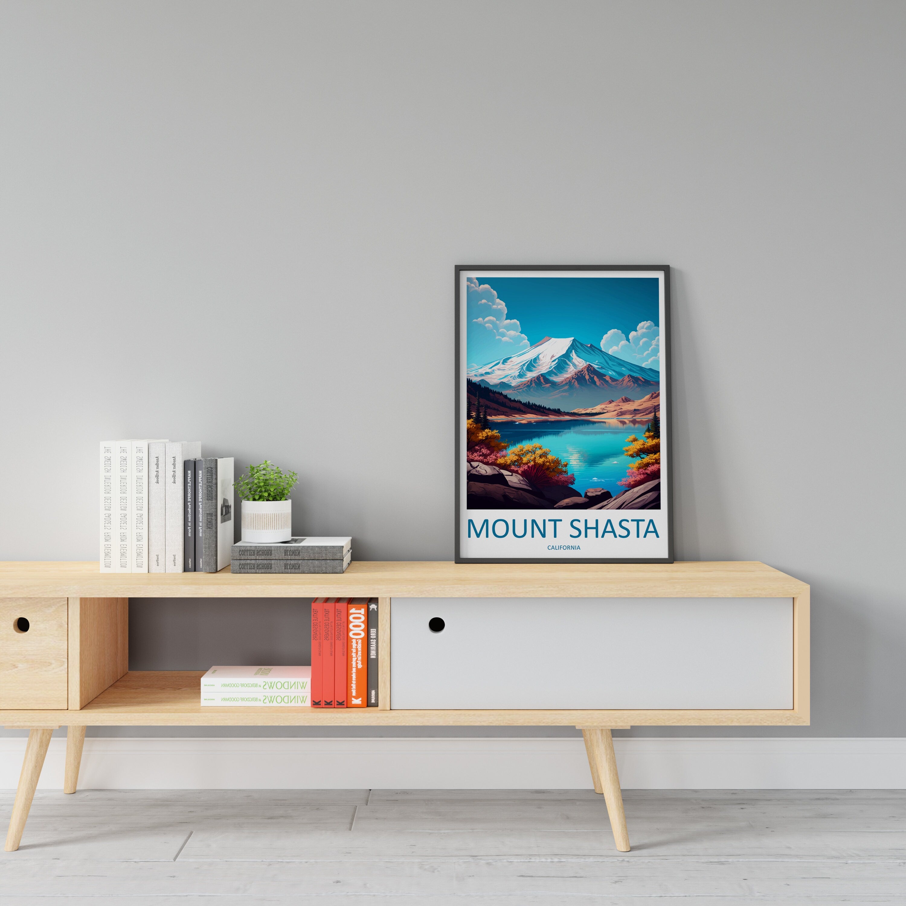 Mount Shasta Travel Print