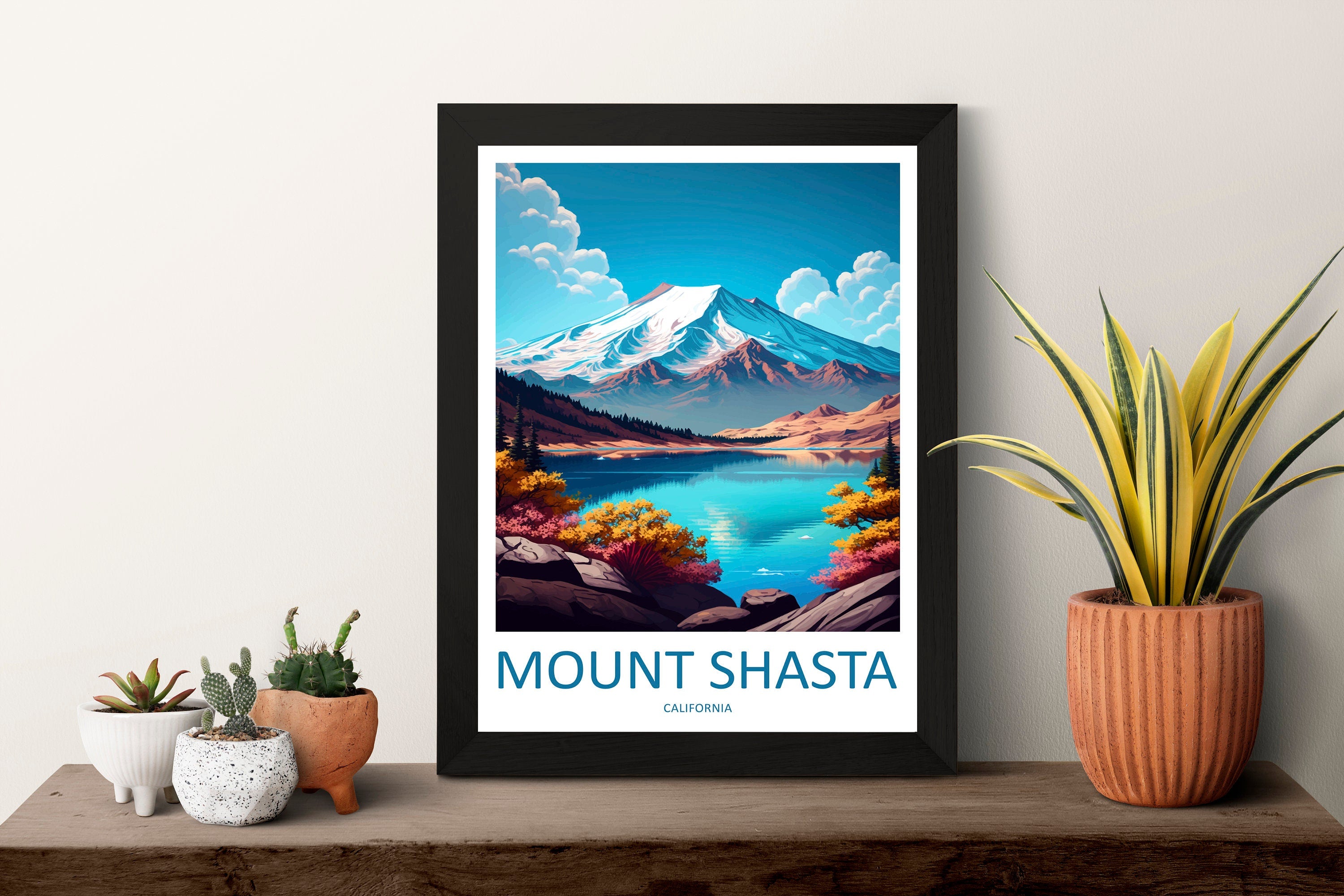 Mount Shasta Travel Print