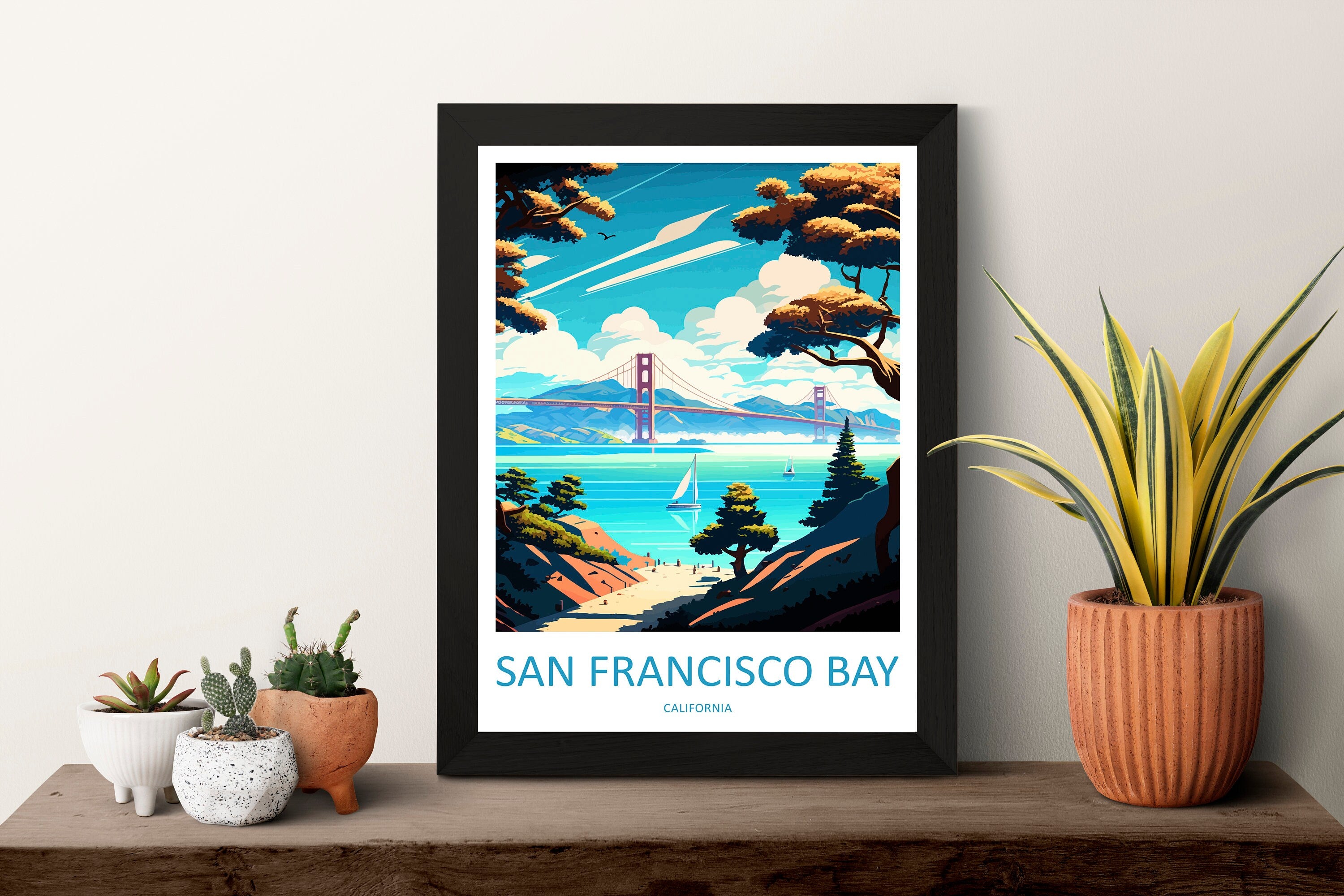 San Francisco Bay Area Travel Print