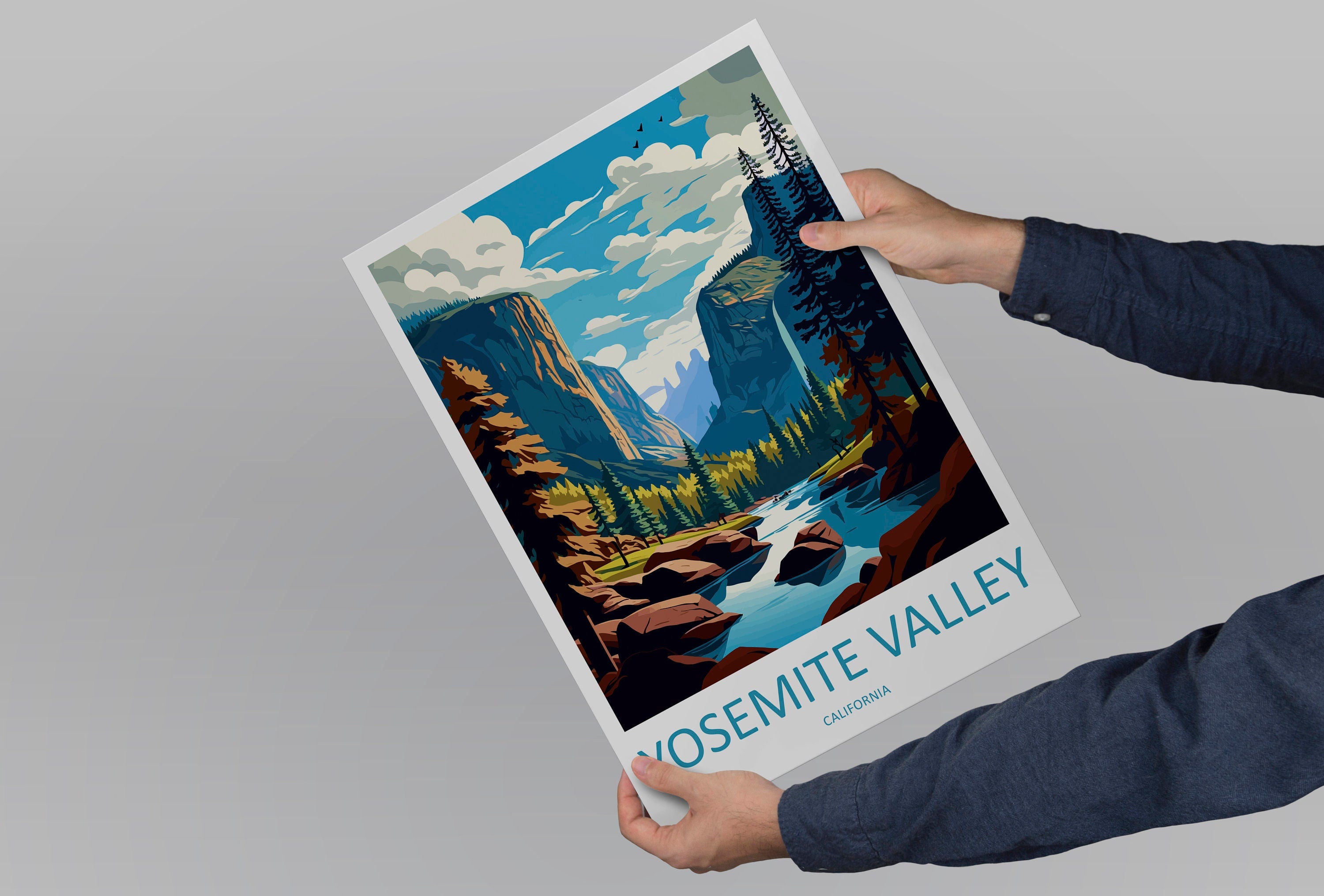 Yosemite Valley National Park Travel Print