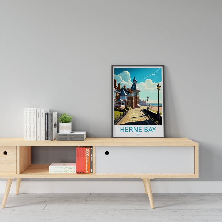 herne Bay Travel Print Wall Art herne Bay Wall Hanging Home Décor herne Bay Gift Art Lovers England Art Lover Gift Print Artwork Kent Art