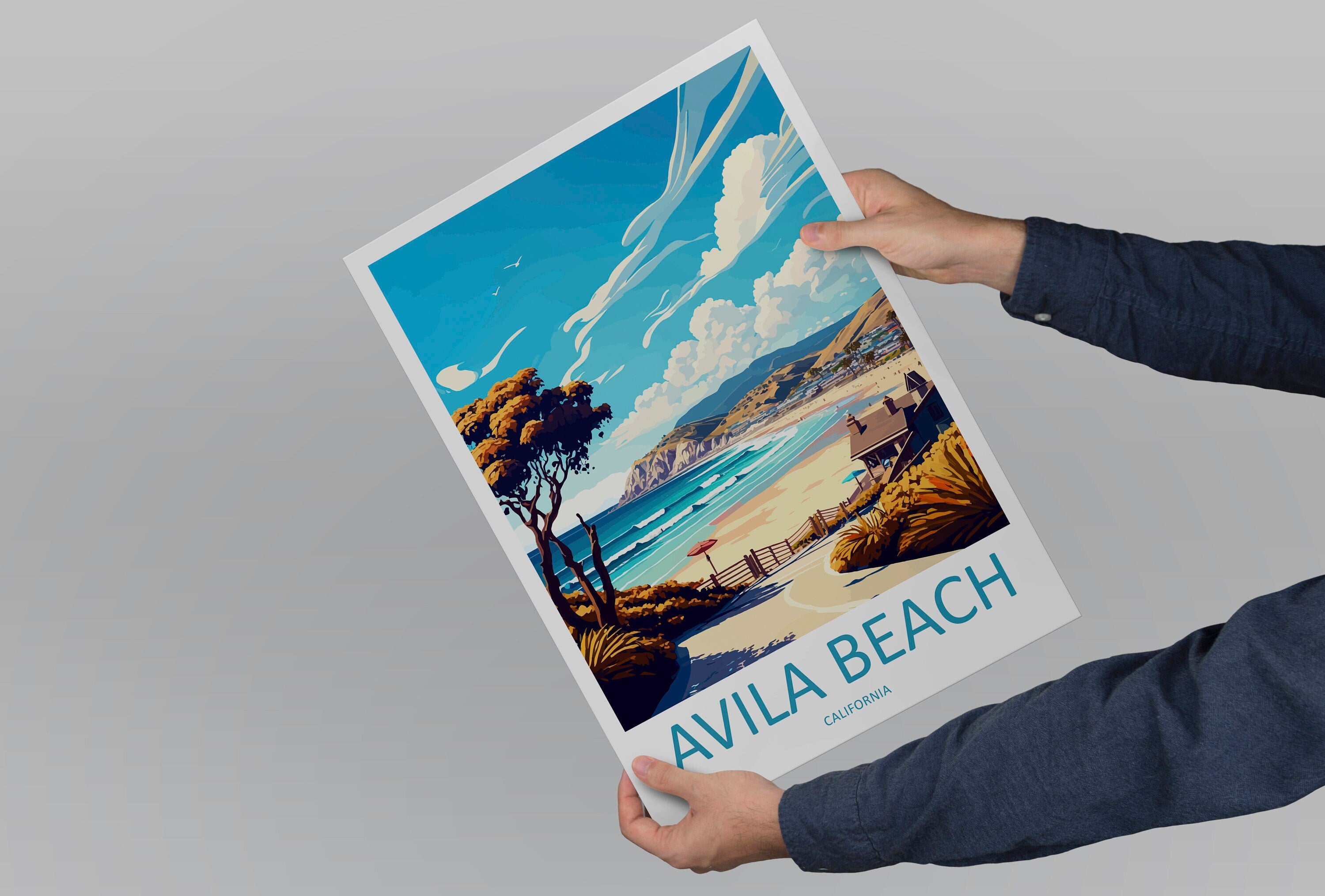 Avila Beach Travel Print