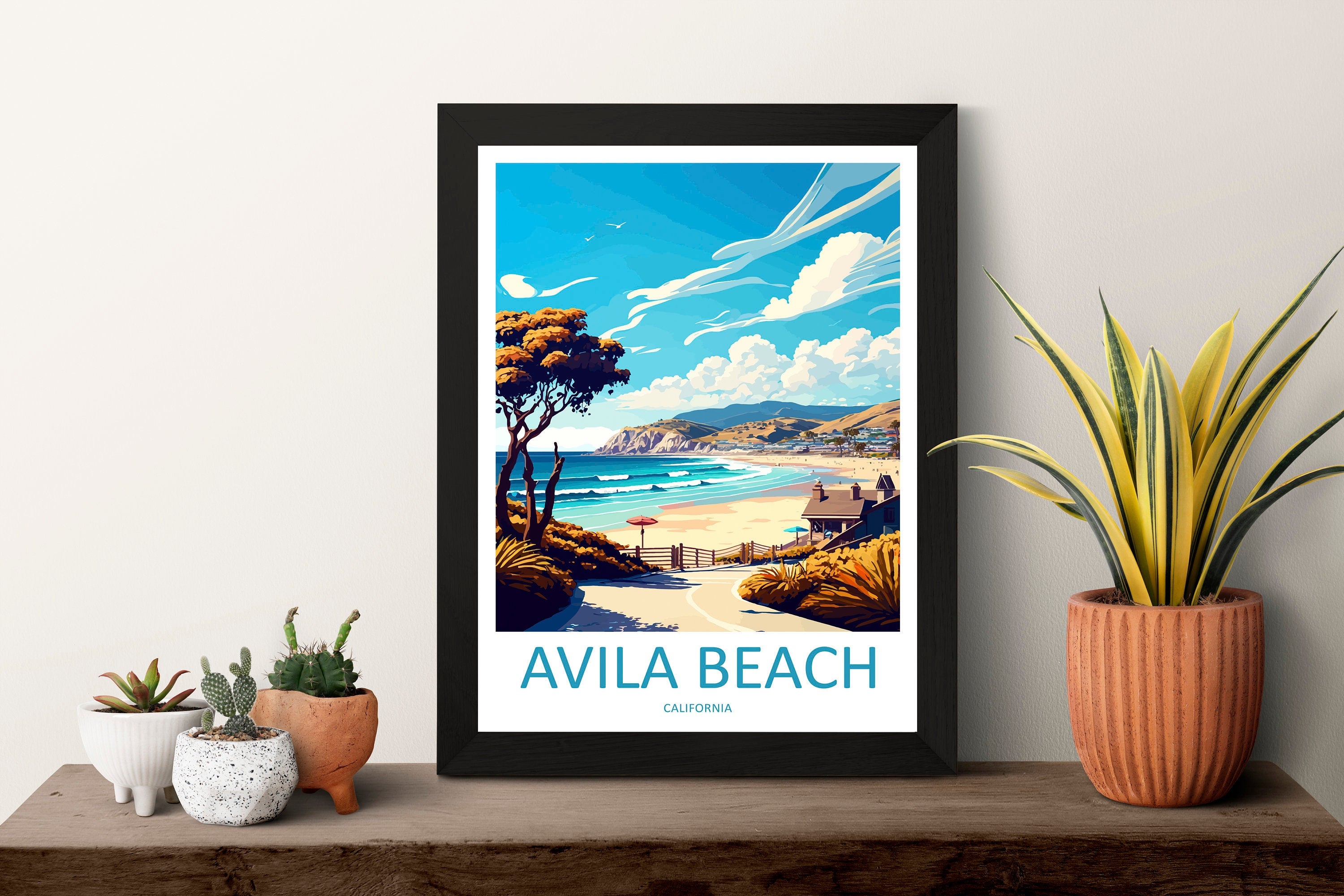 Avila Beach Travel Print