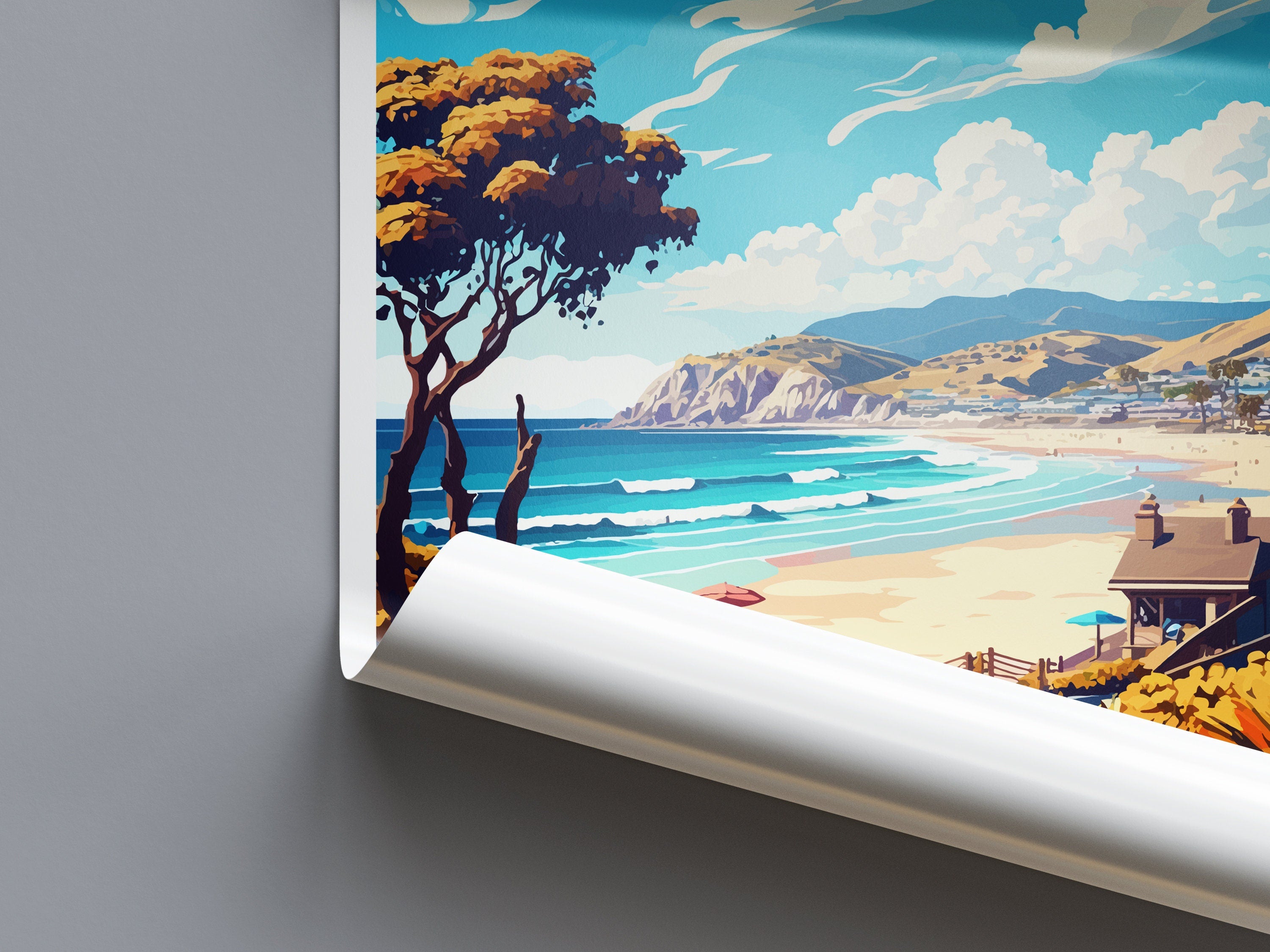 Avila Beach Travel Print