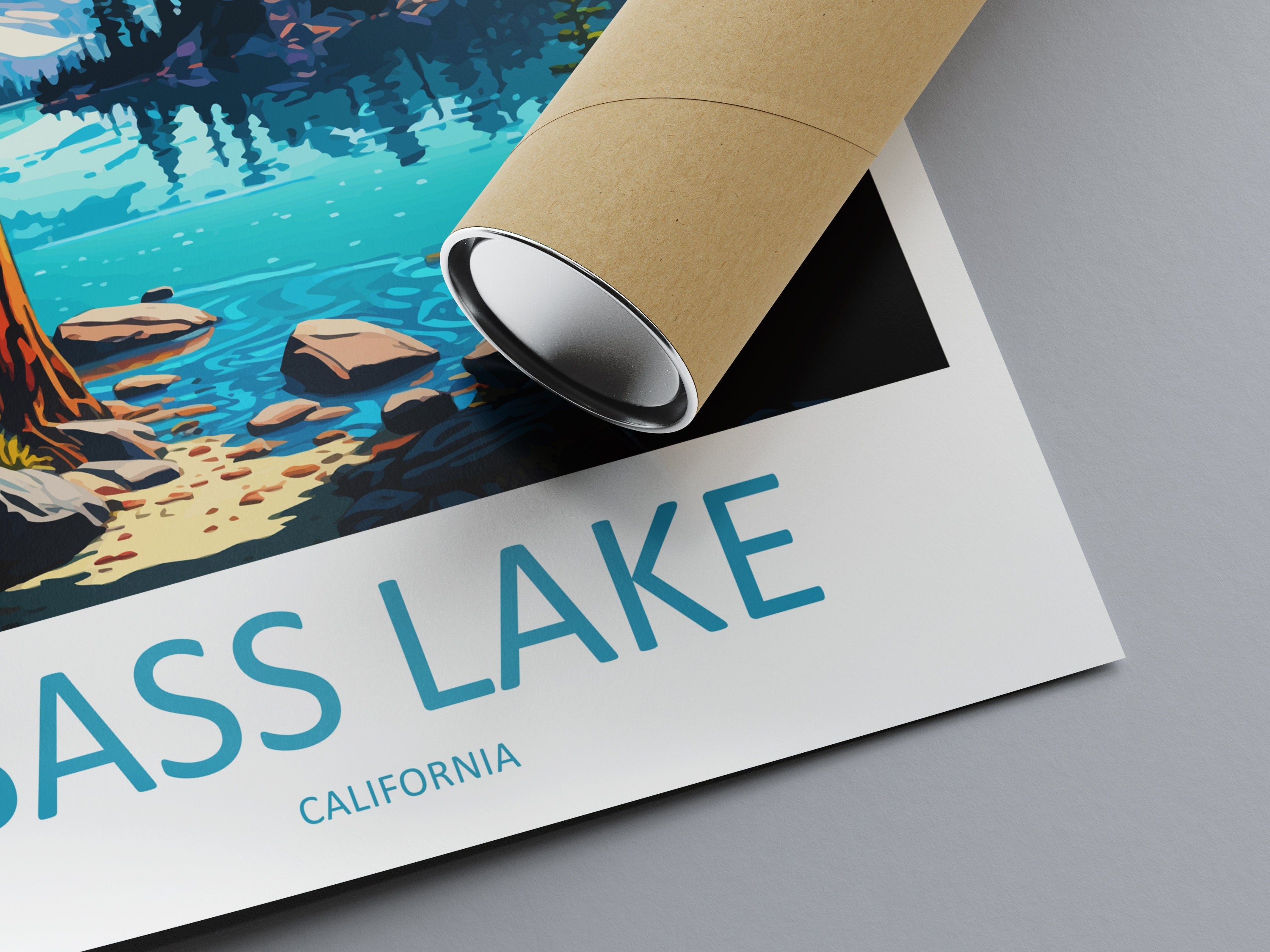 Bass Lake Travel Print