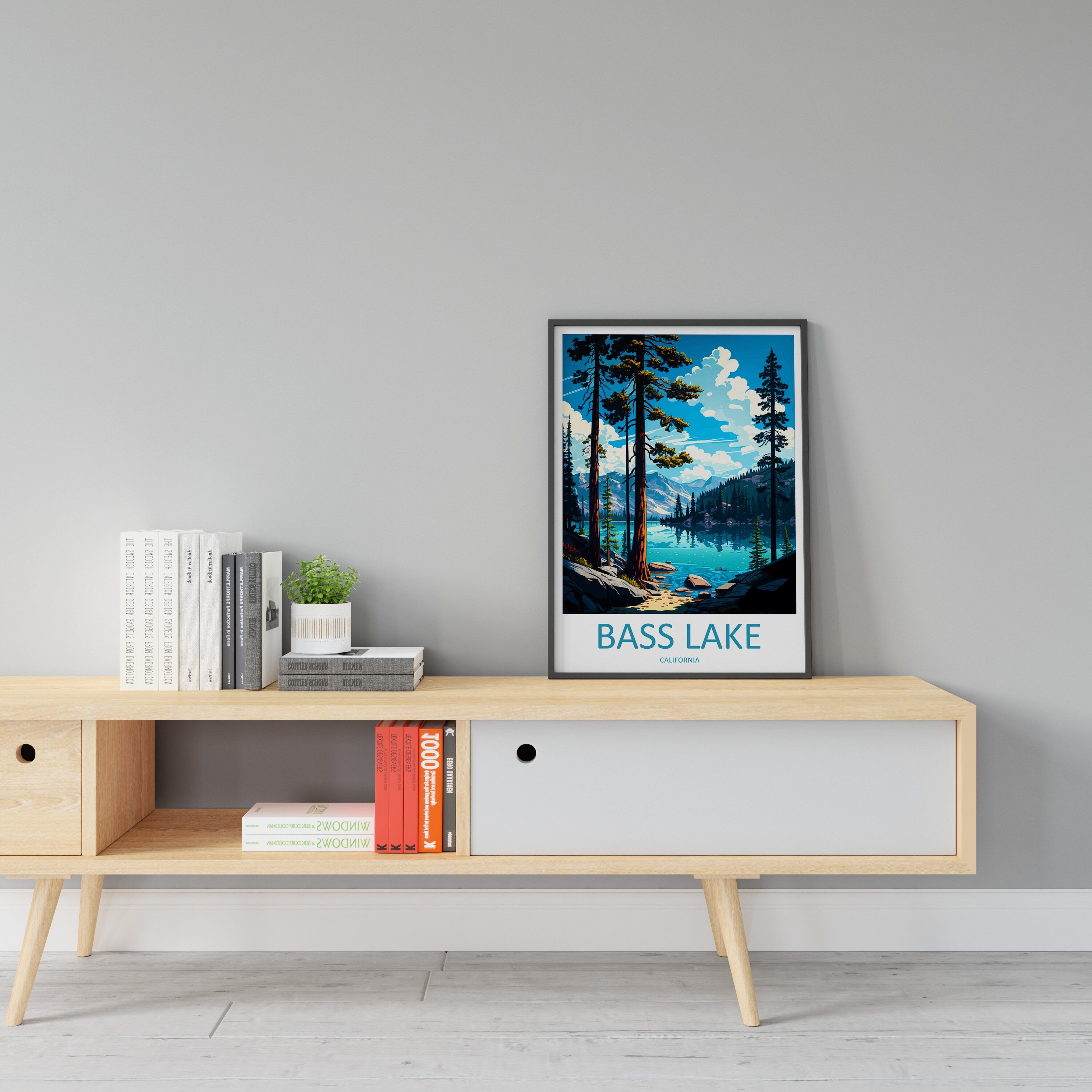 Bass Lake Travel Print