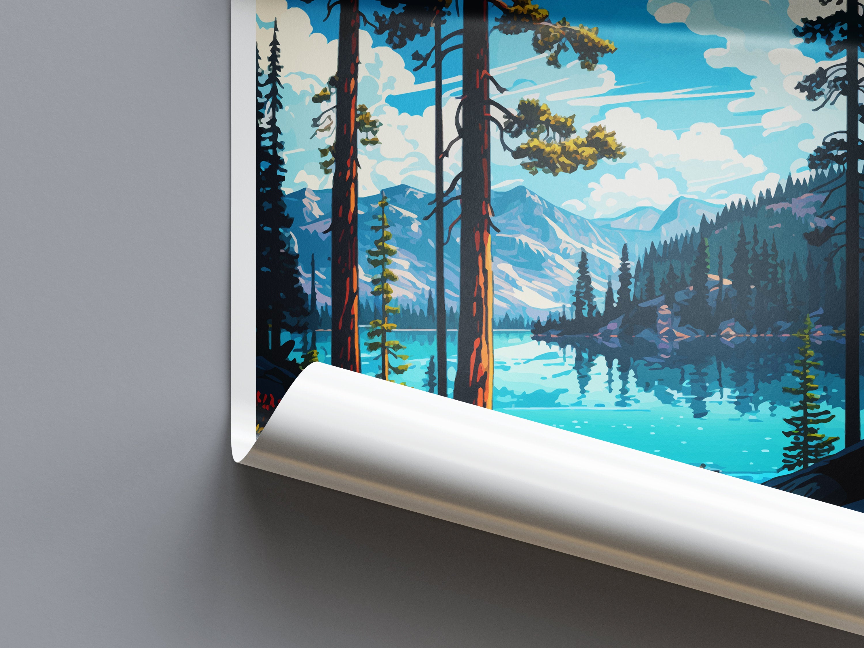 Bass Lake Travel Print