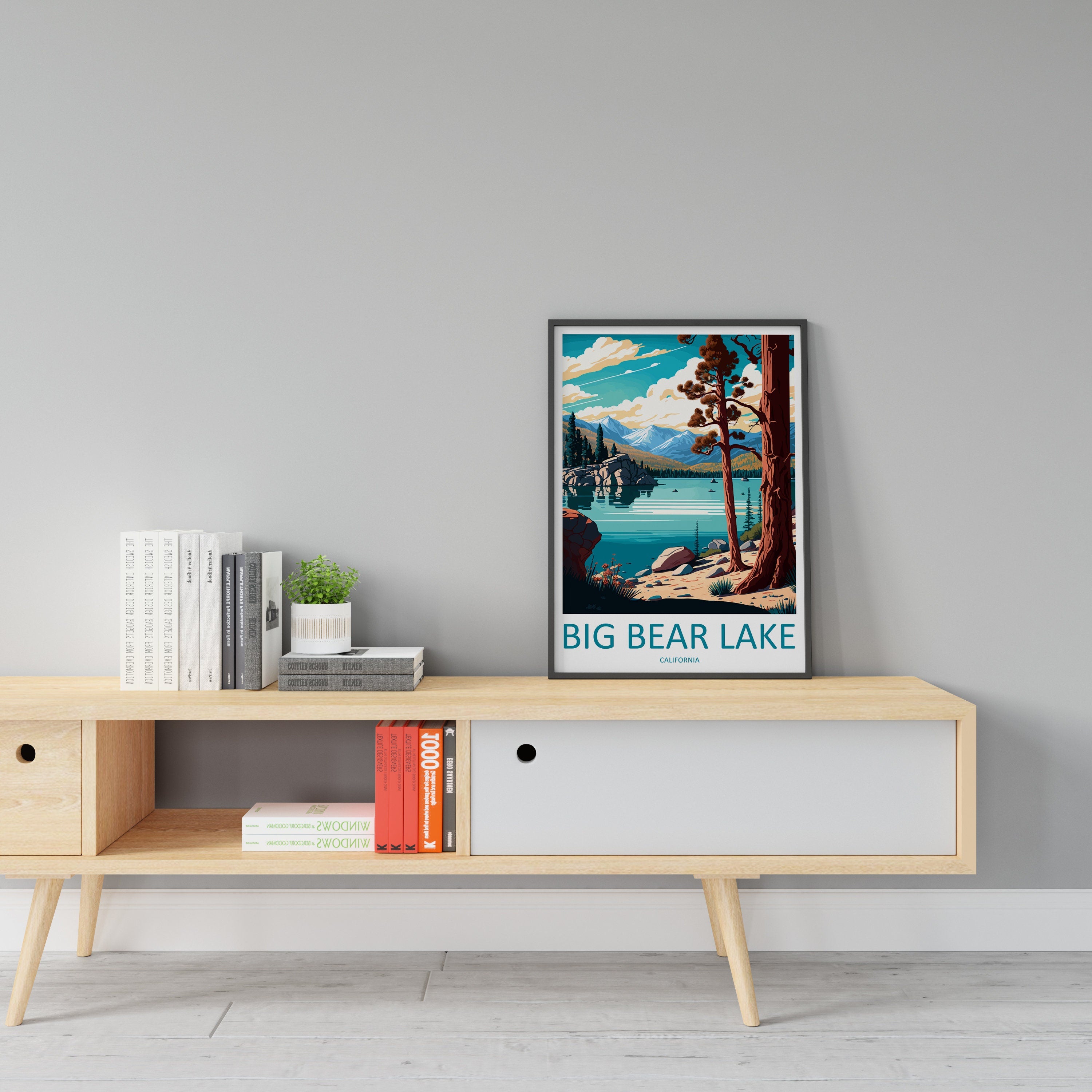 Big Bear Lake Travel Print