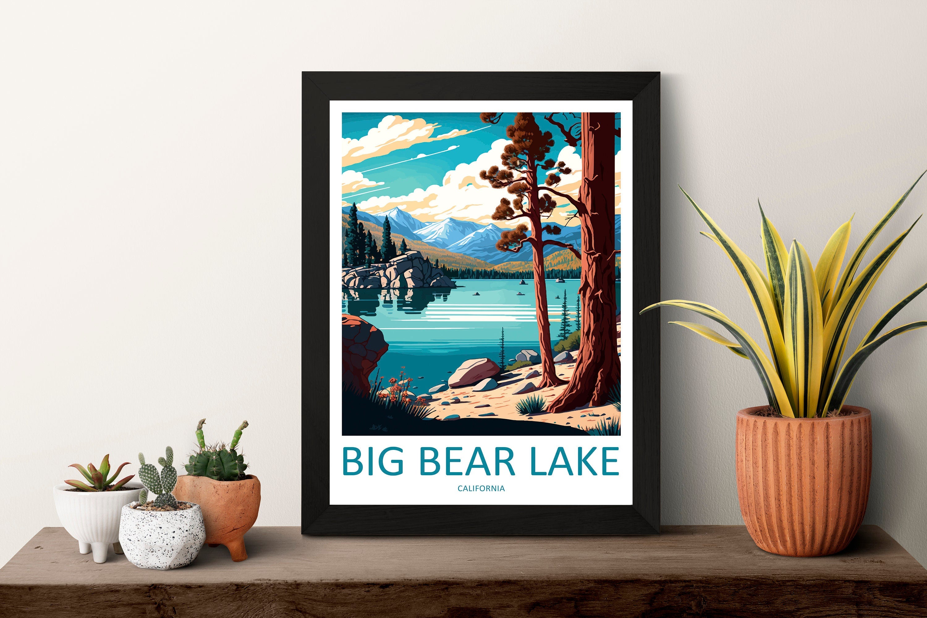 Big Bear Lake Travel Print