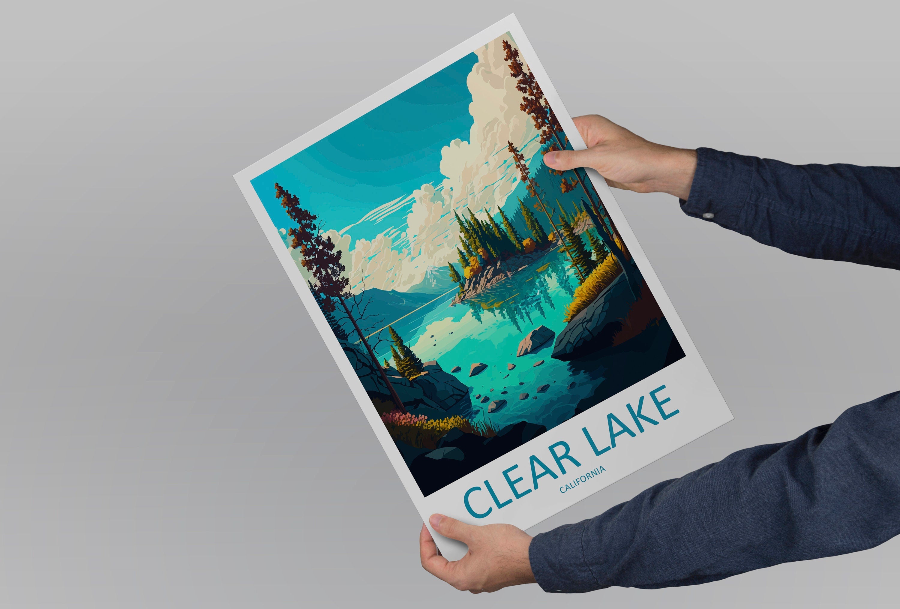 Clear Lake Travel Print