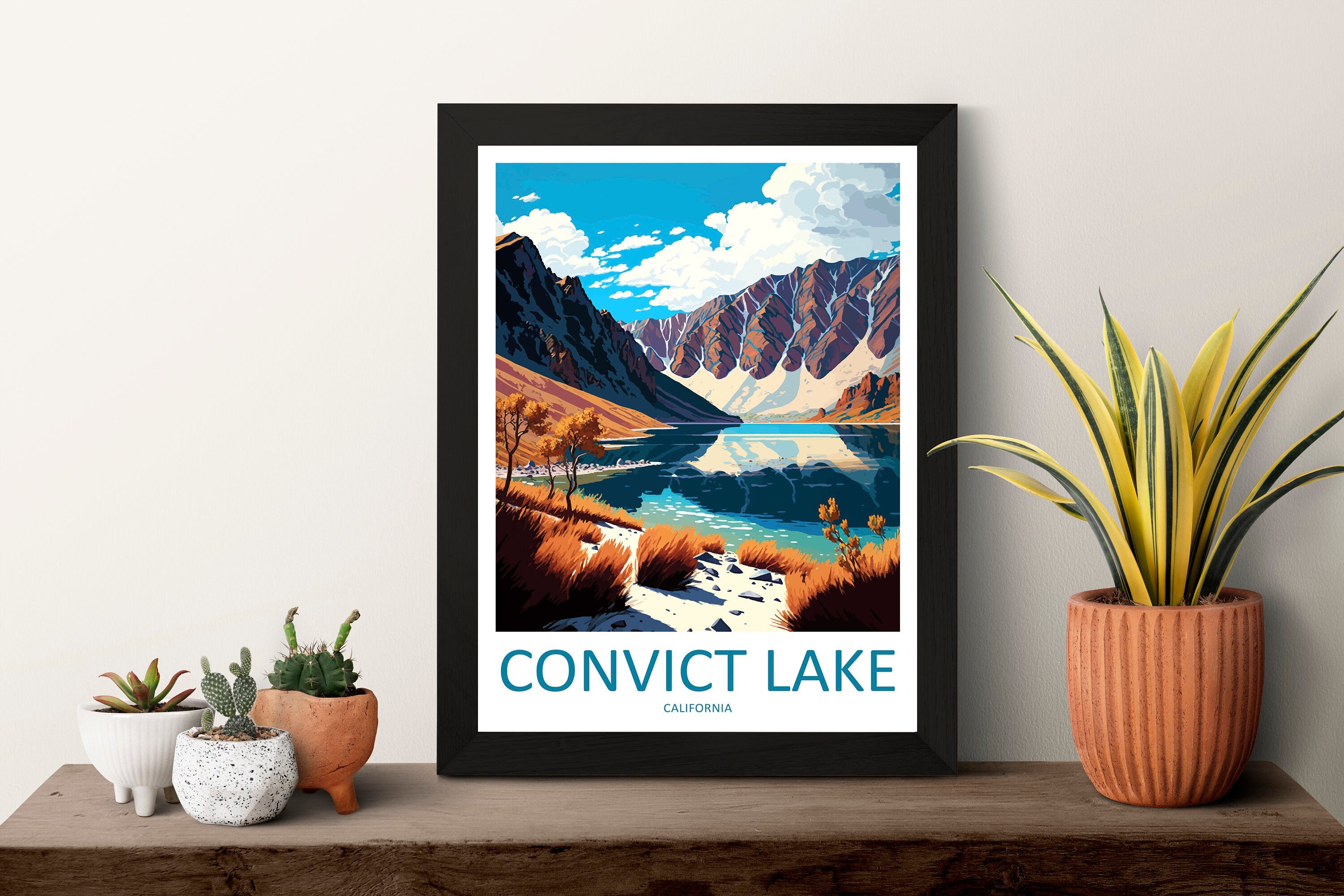 Convict Lake Travel Print