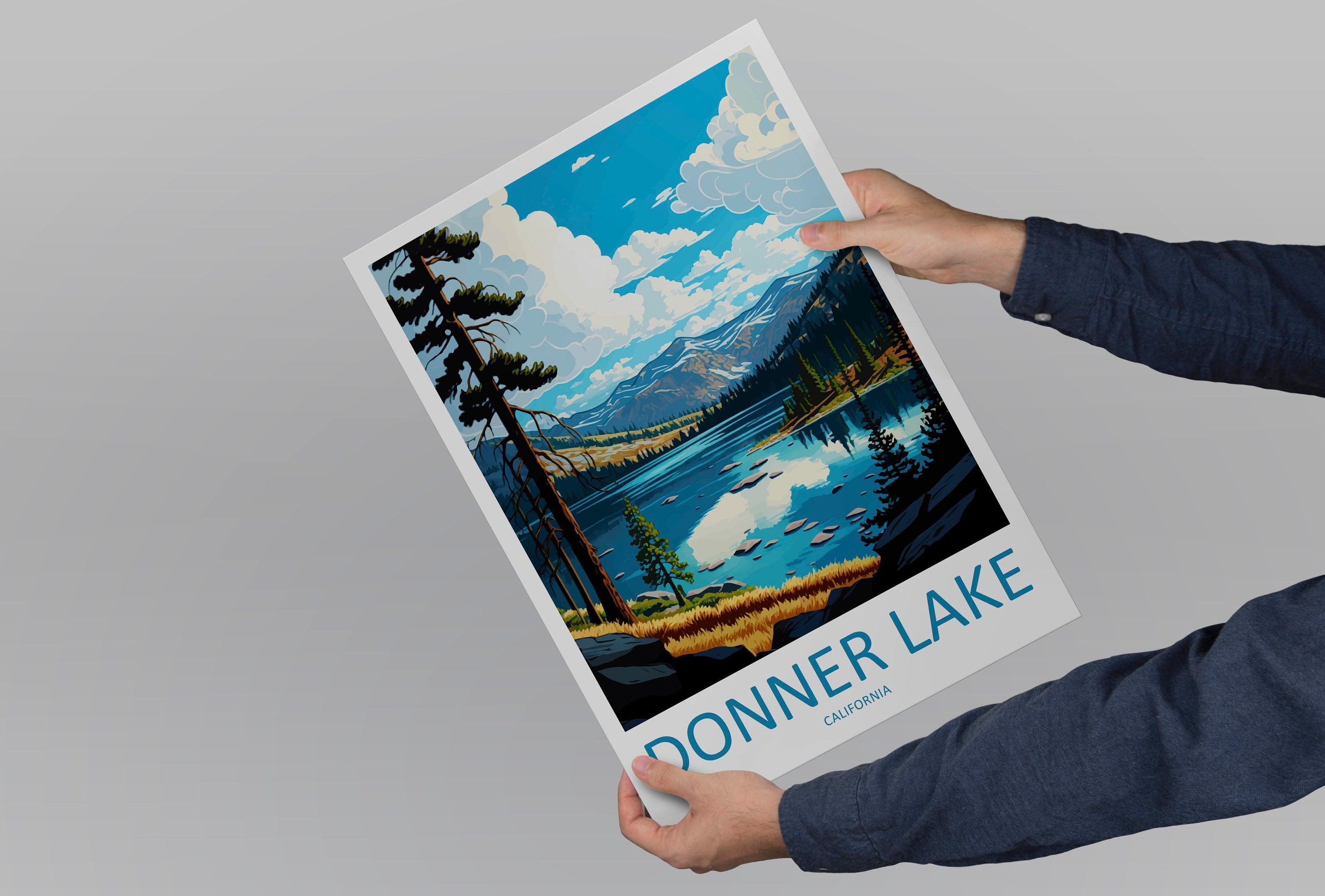 Donner Lake Travel Print