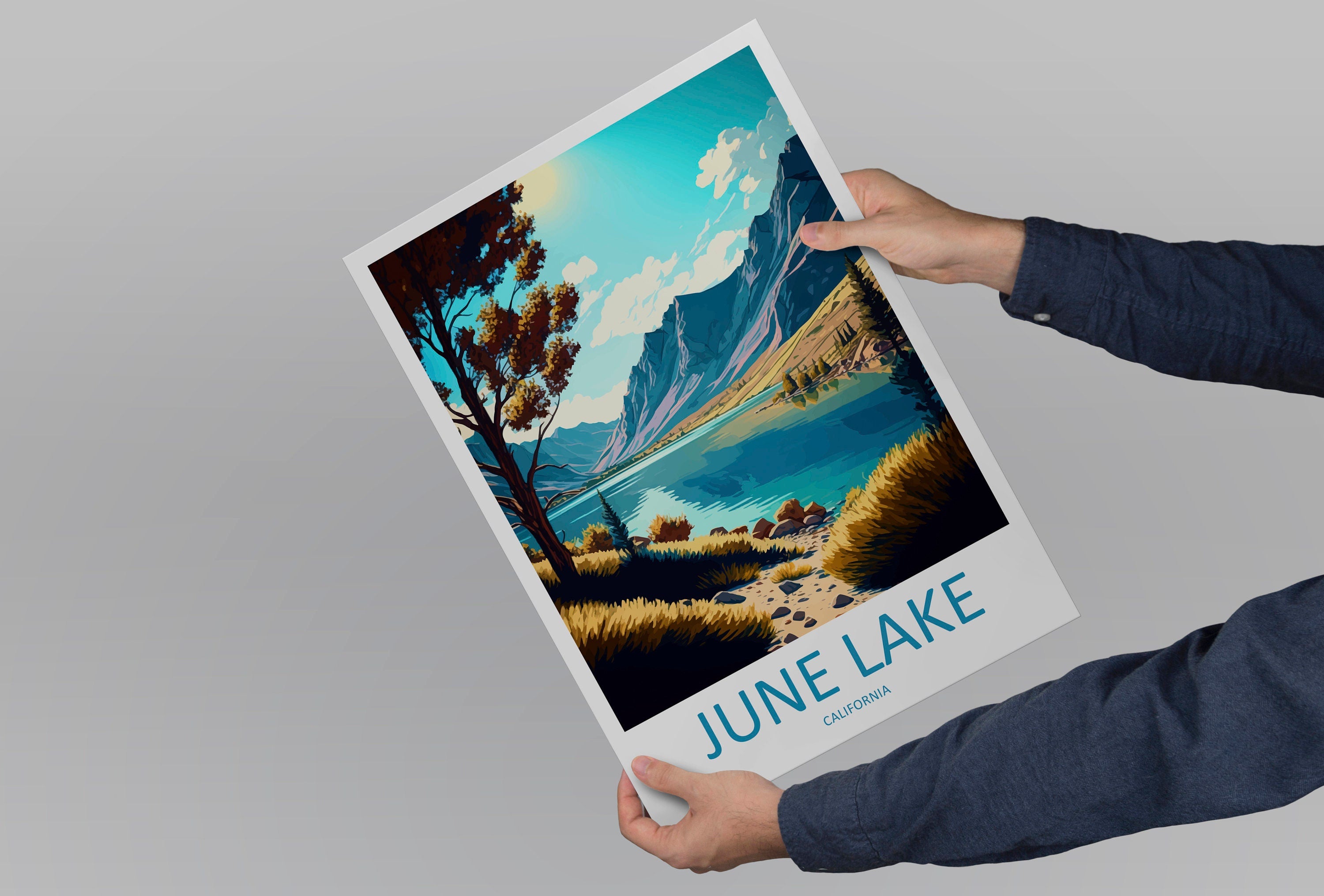 June Lake Travel Print