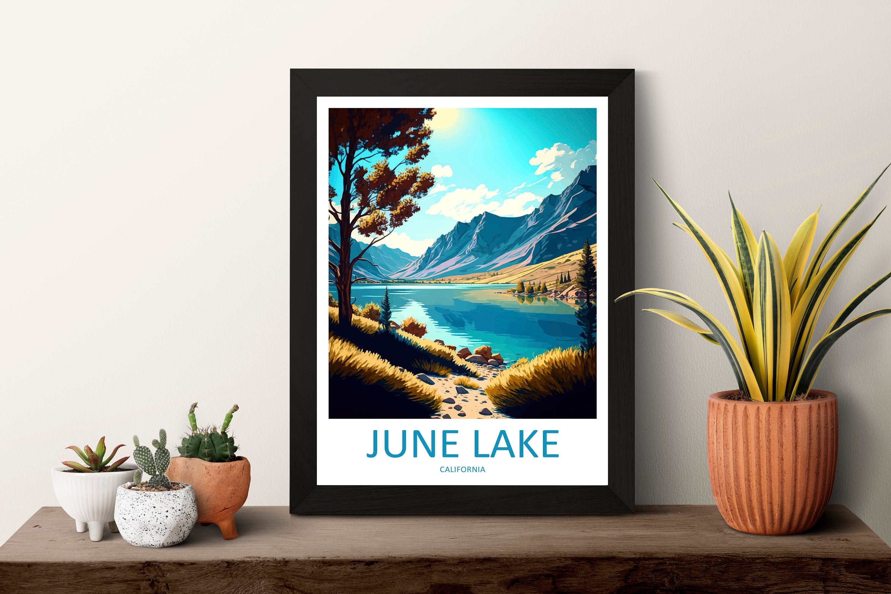 June Lake Travel Print