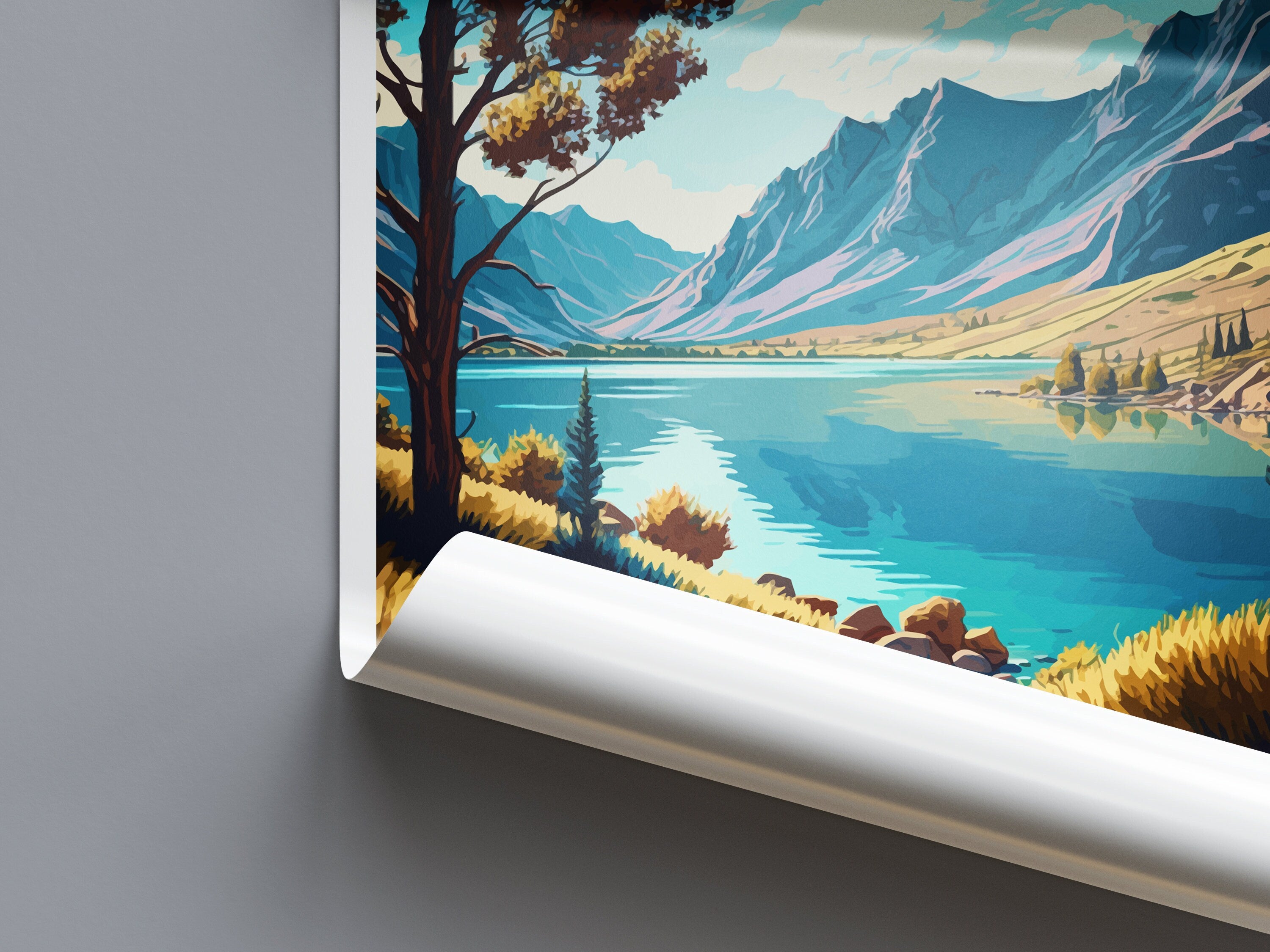 June Lake Travel Print