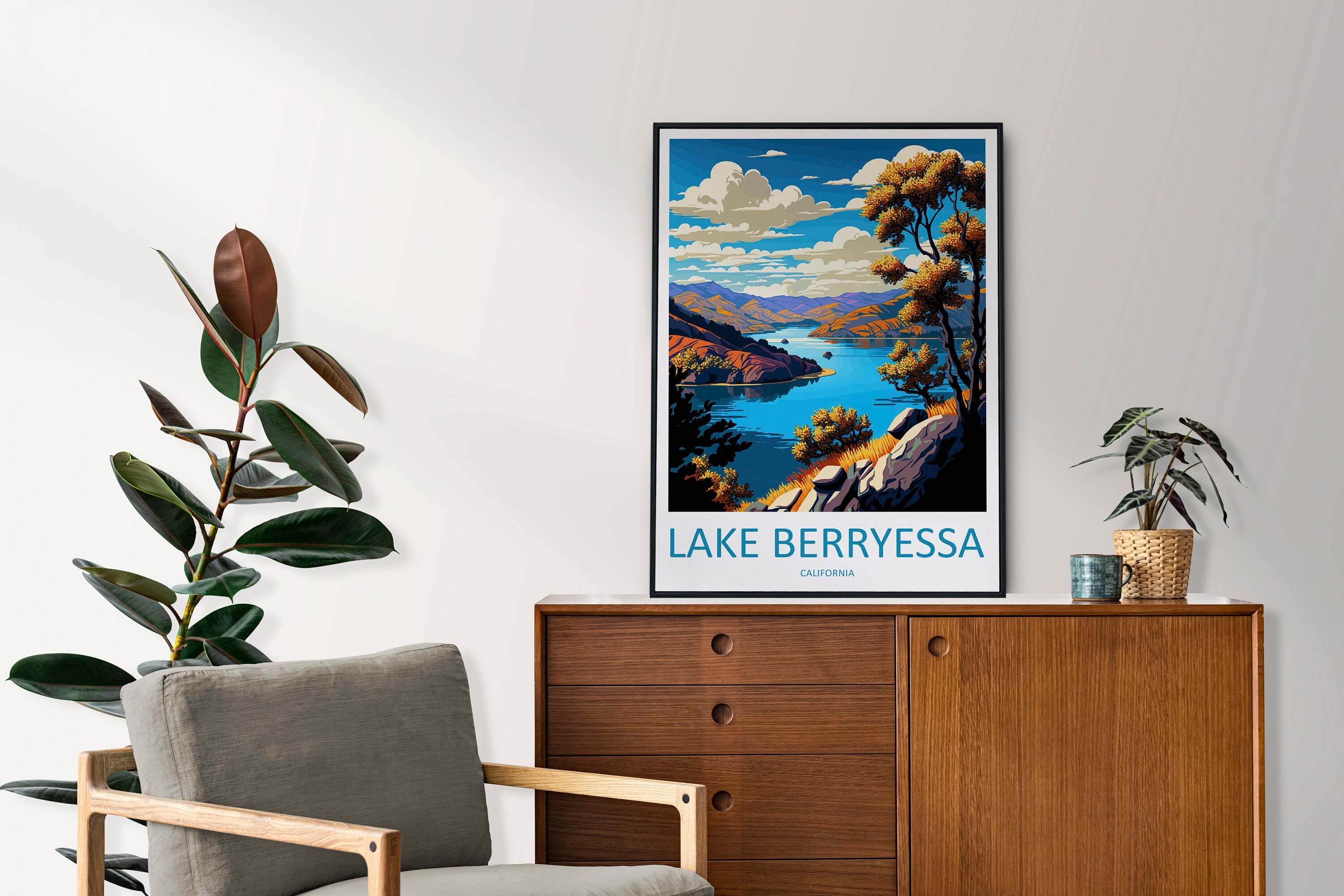 Lake Berryessa Travel Print