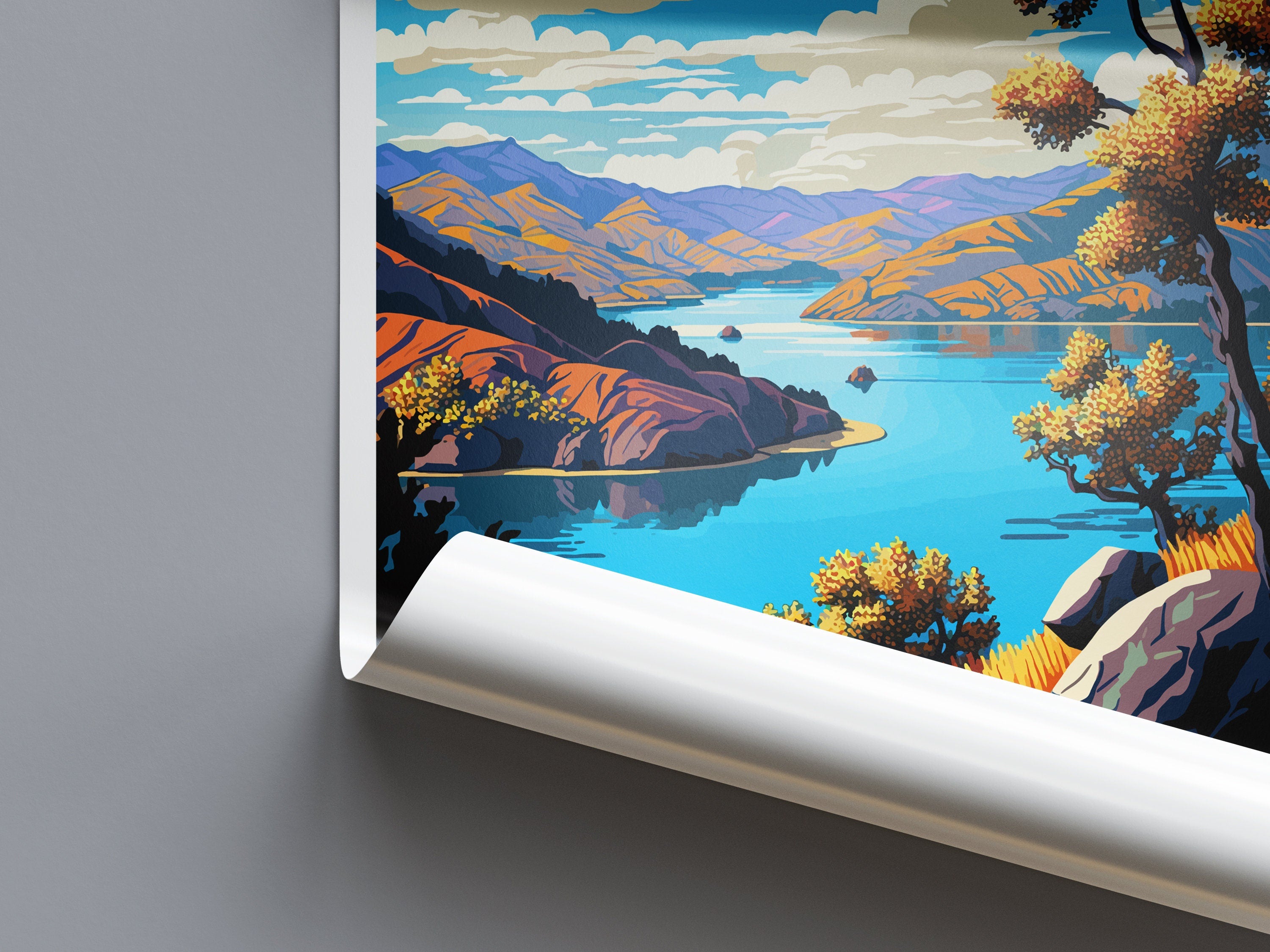 Lake Berryessa Travel Print