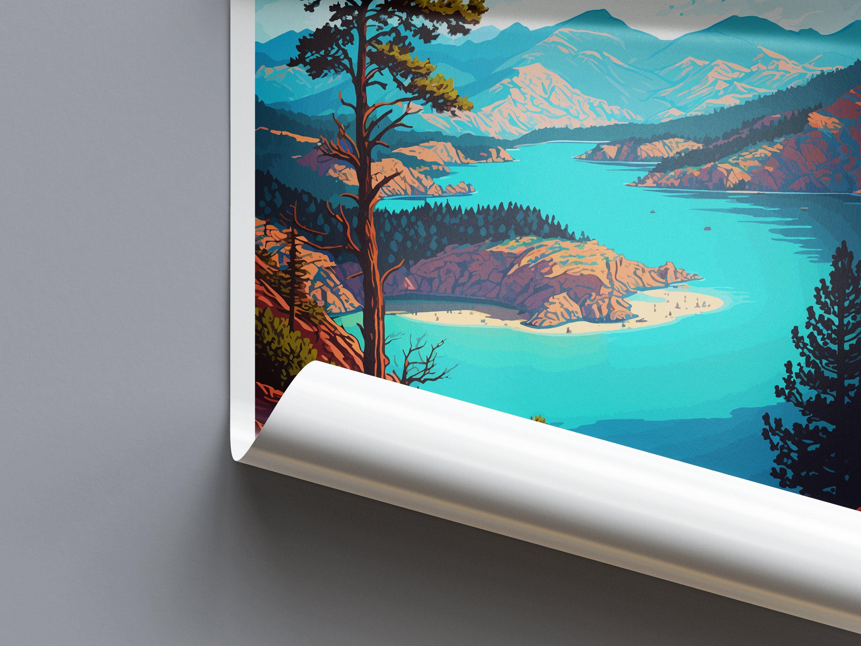 Shasta Lake Travel Print