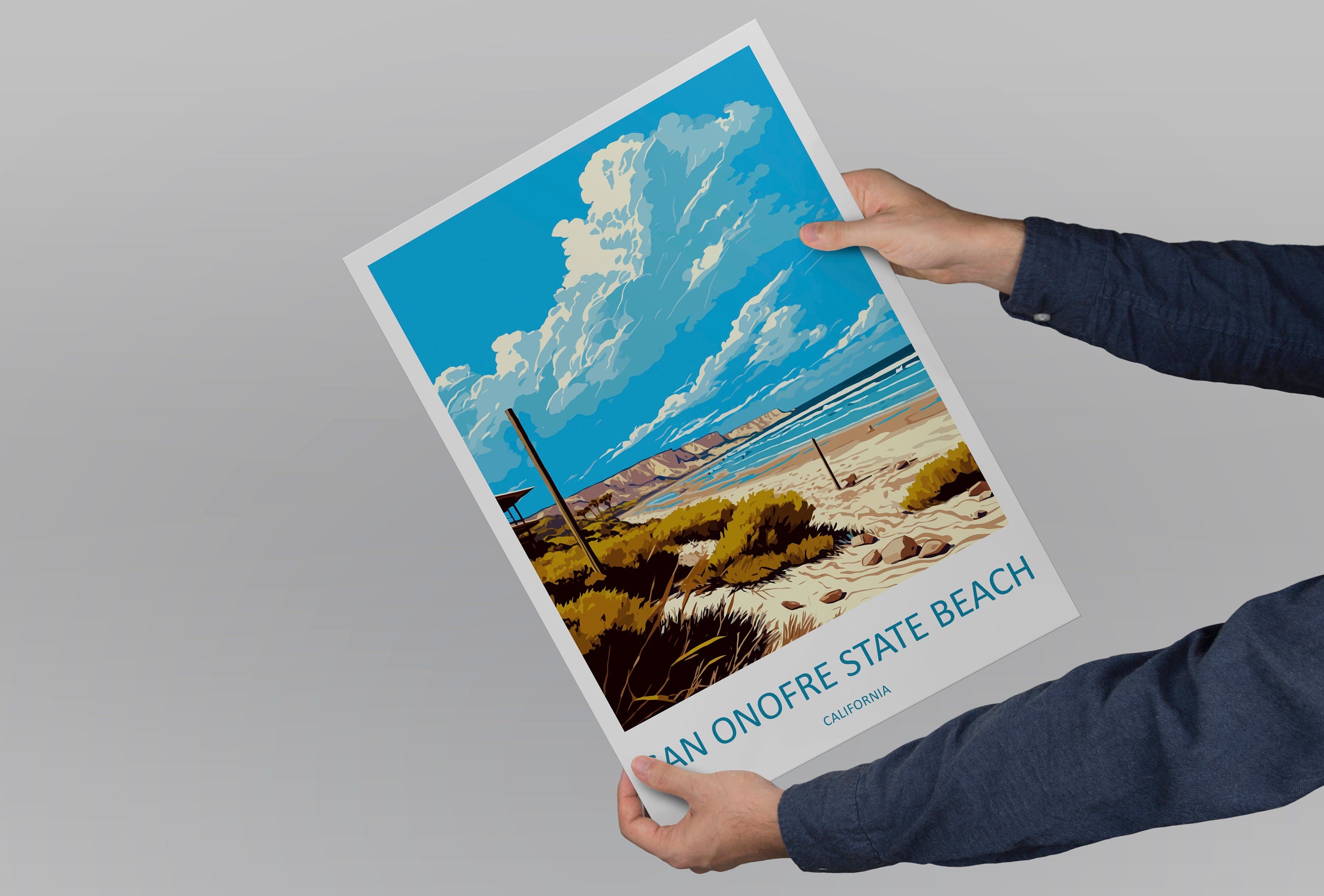 San Onofre Beach Travel Print