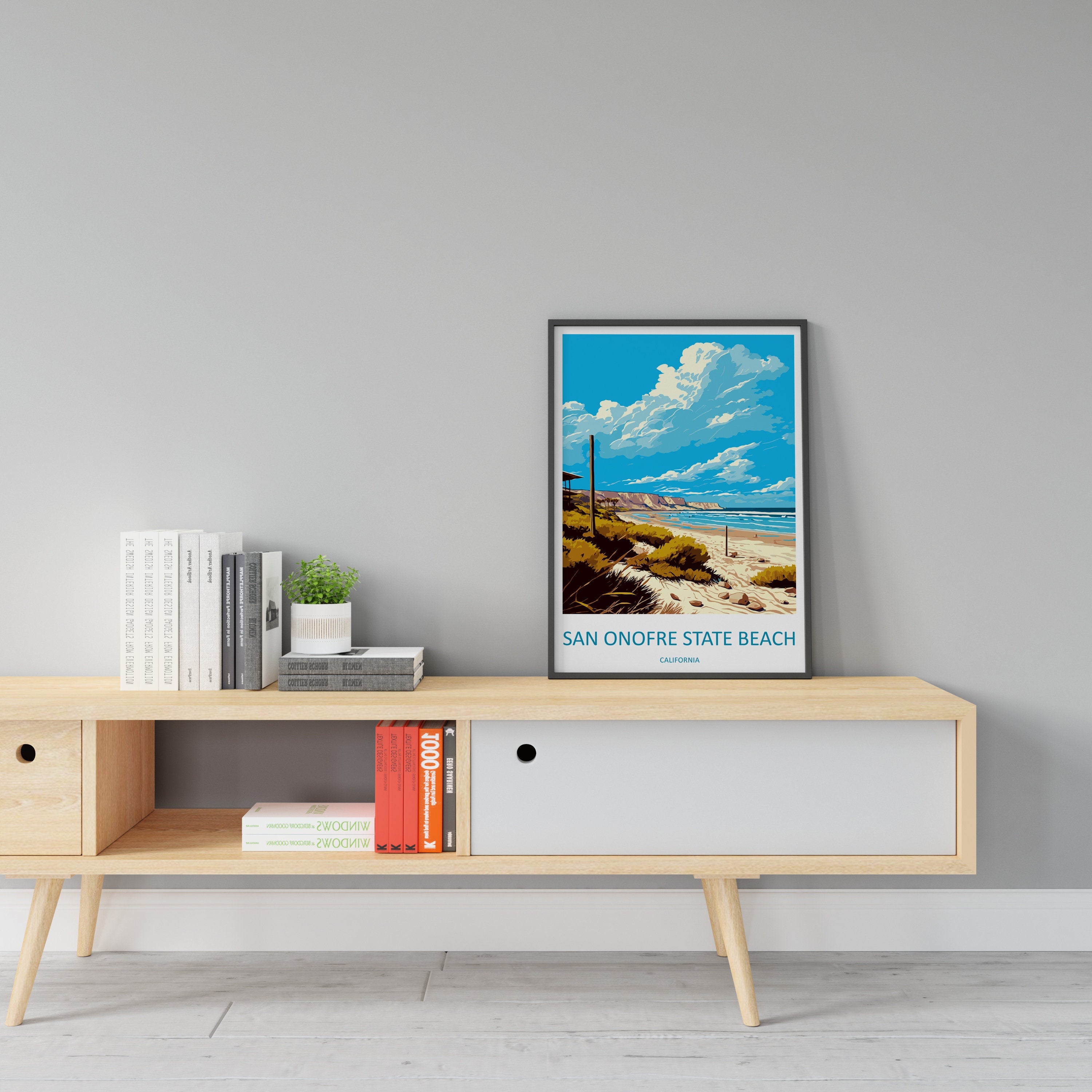 San Onofre Beach Travel Print