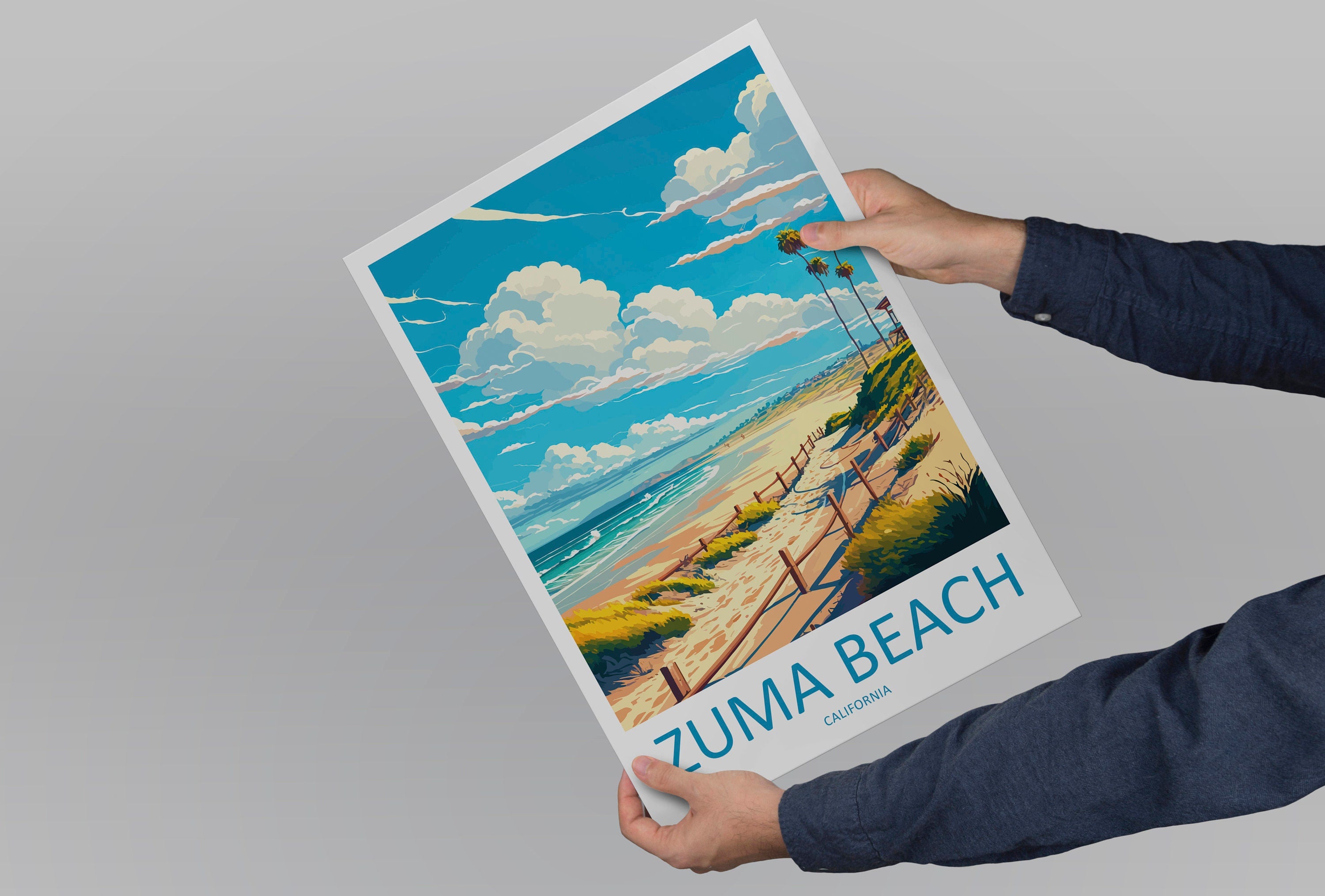 Zuma Beach Travel Print