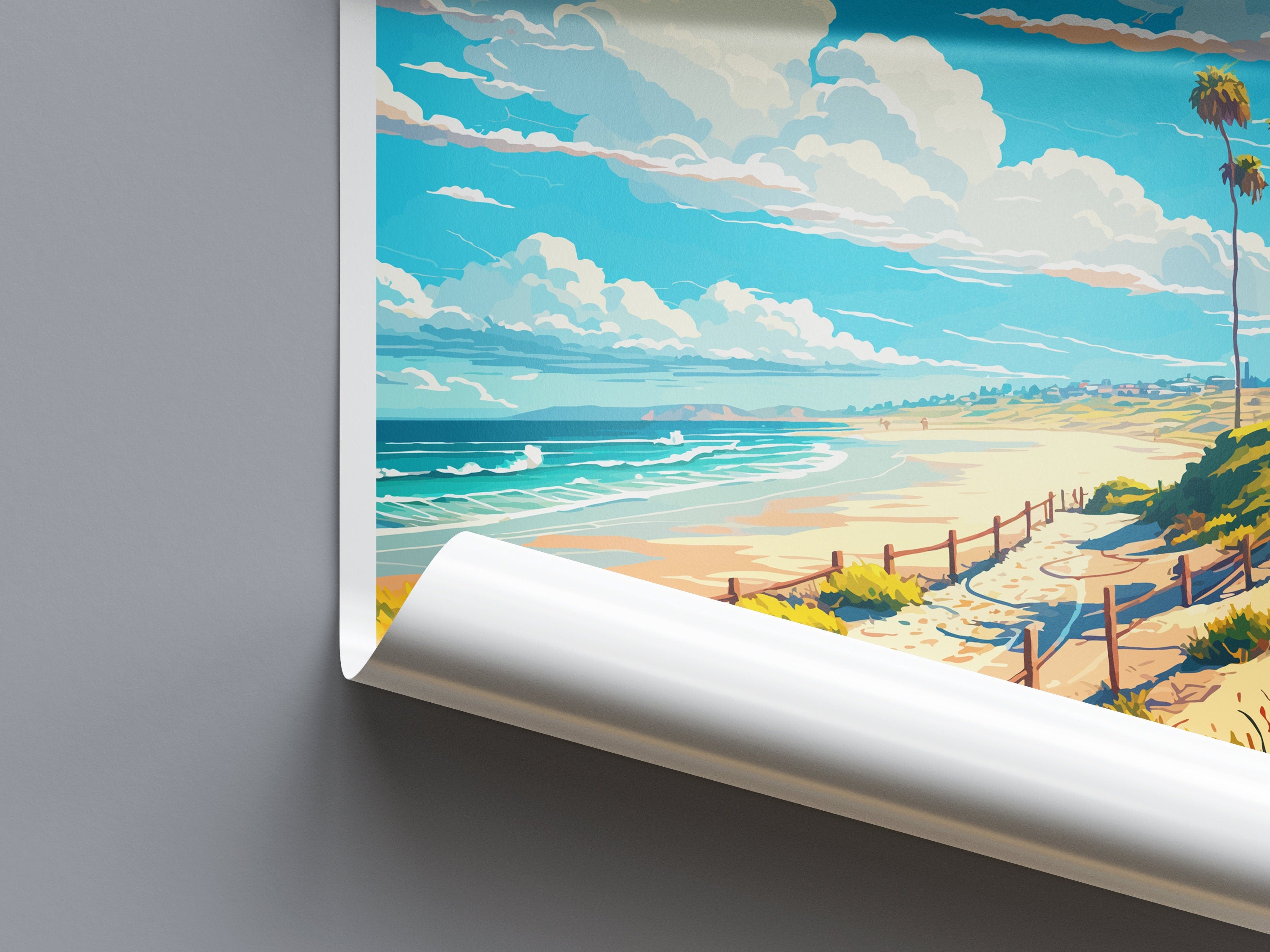 Zuma Beach Travel Print