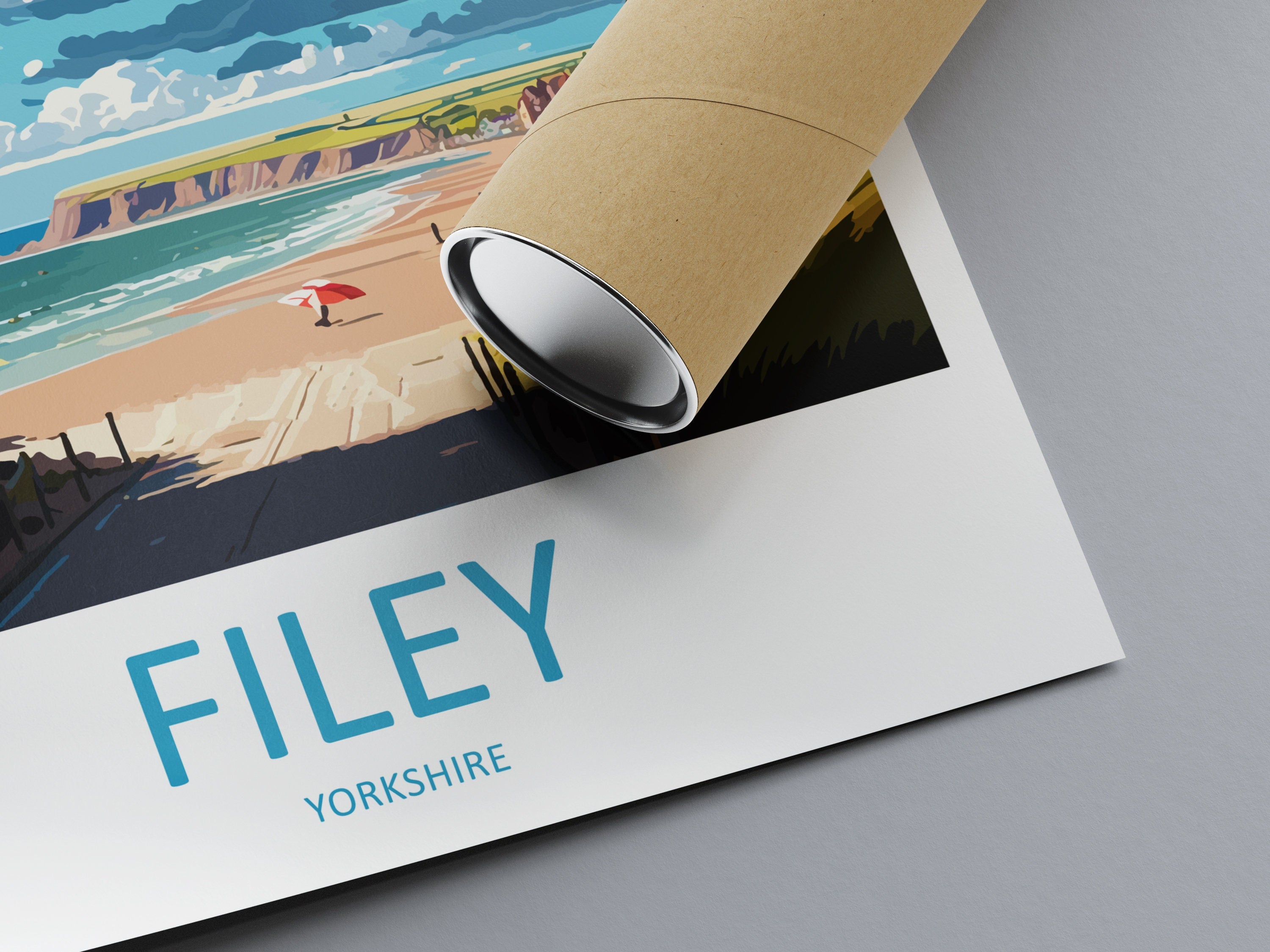 Filey Travel Print