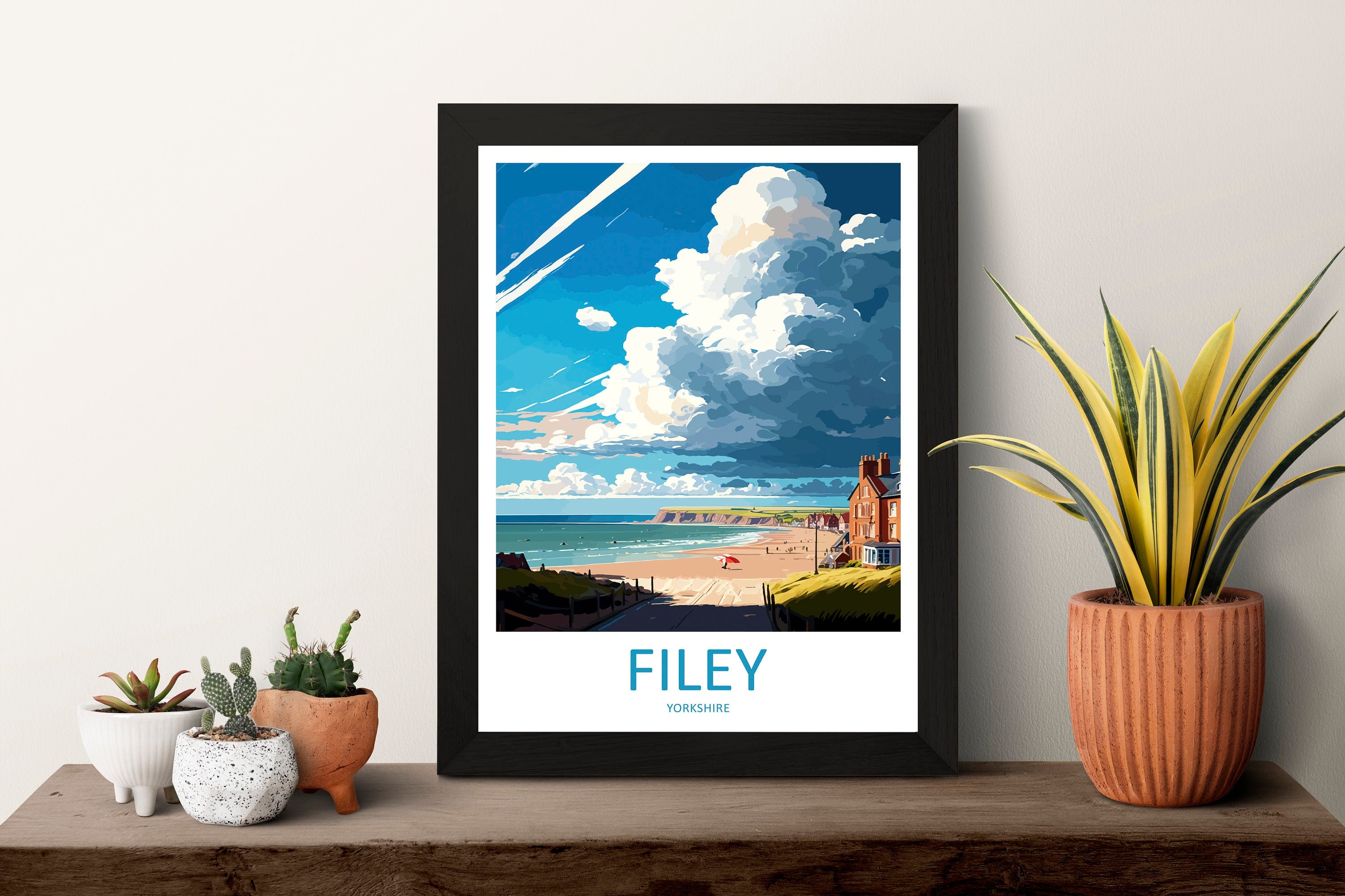 Filey Travel Print