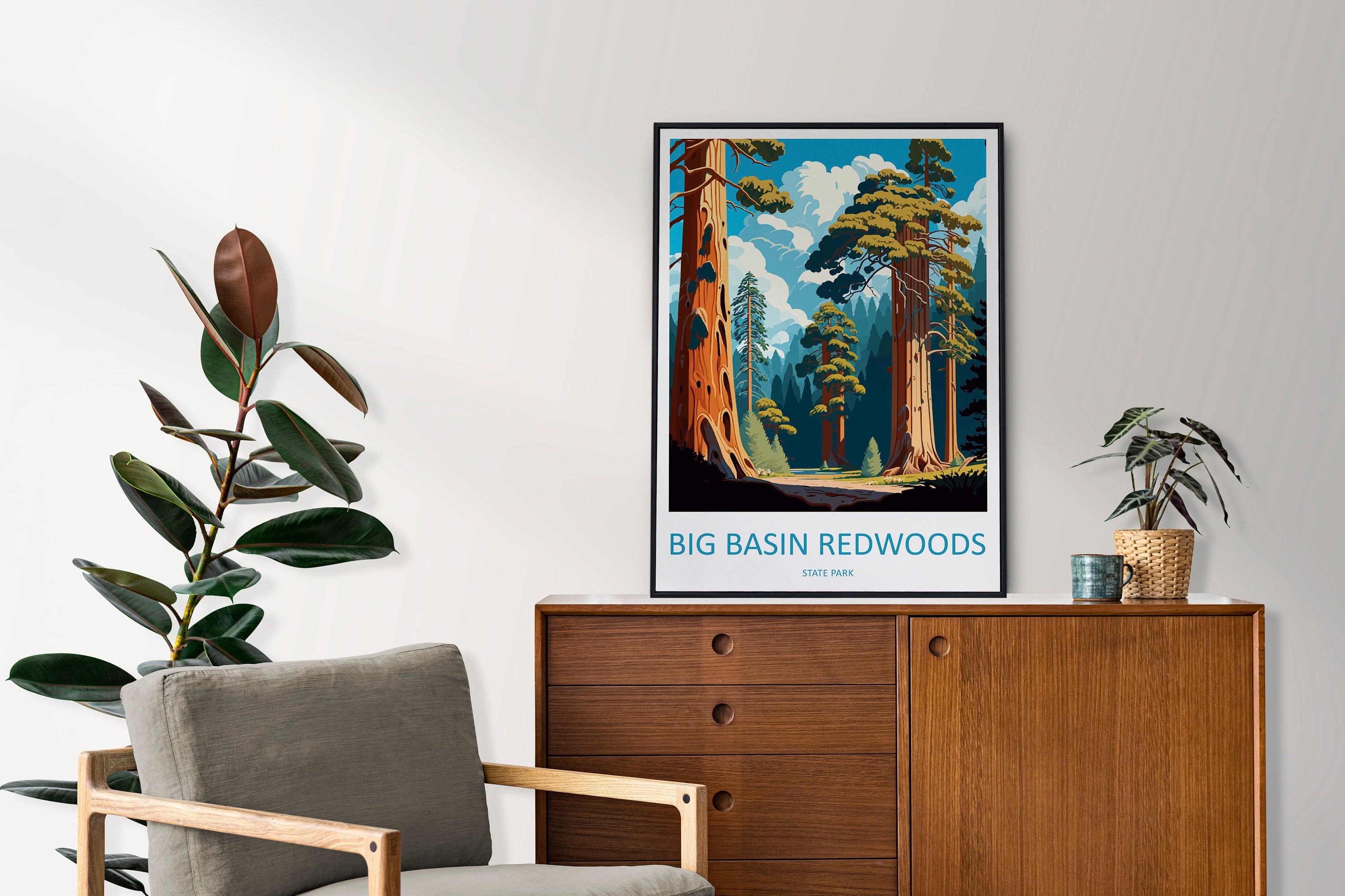 Big Basin Redwoods State Park Travel Print