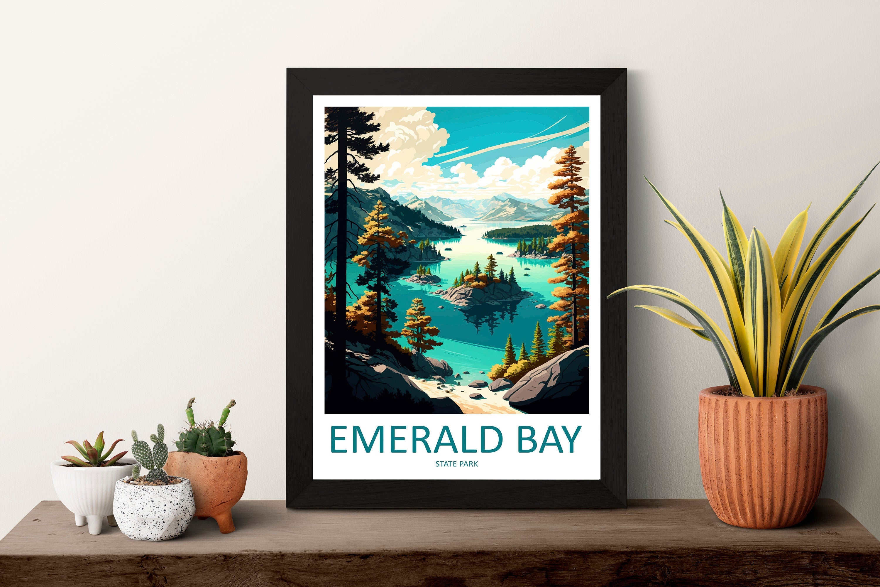 Emerald Bay State Park Travel Print