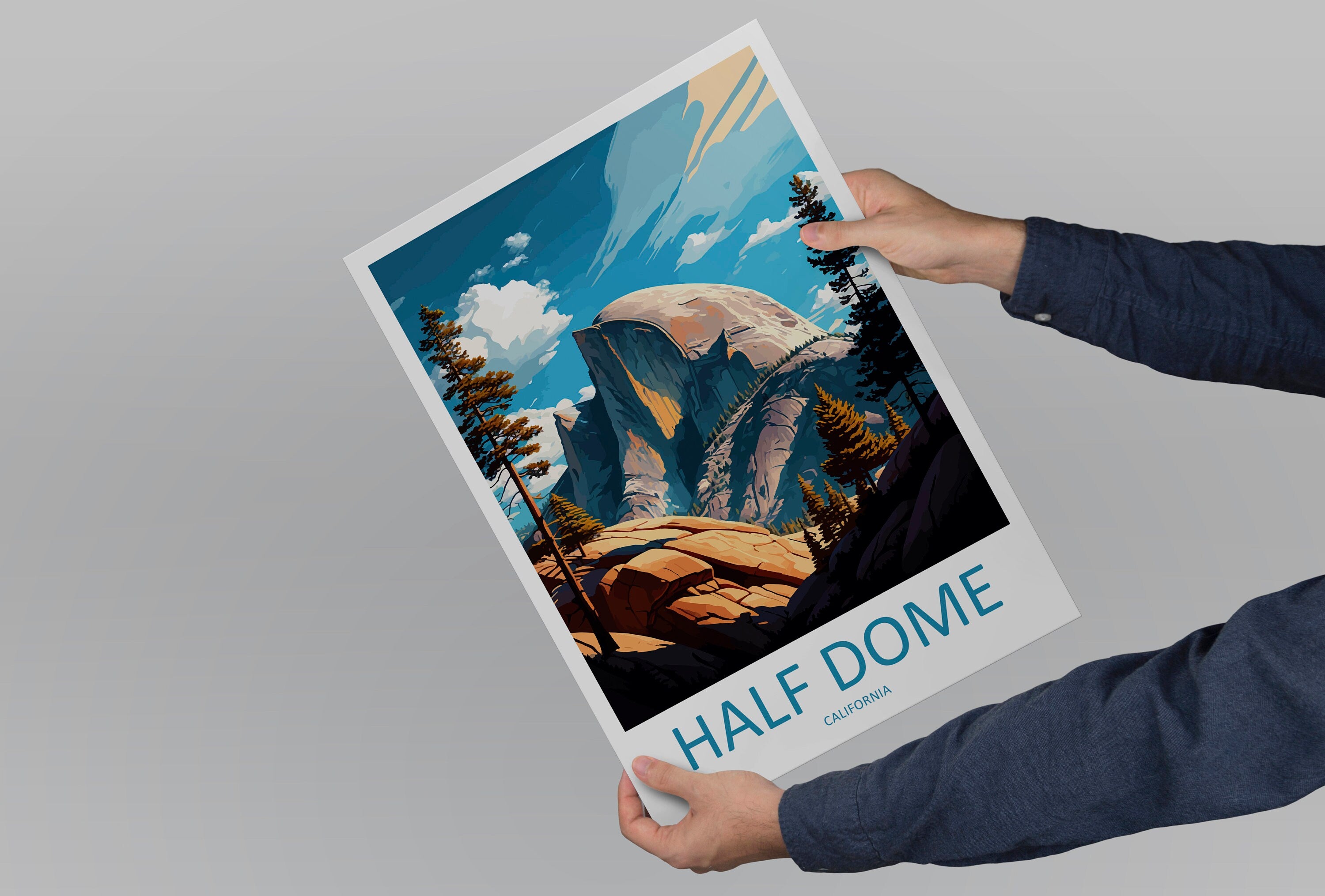 Half Dome Yosemite Travel Print