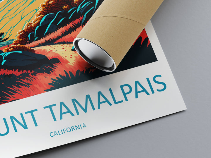 Mount Tamalpais Travel Print Wall Art Mount Tamalpais Wall Hanging Home Décor Mount Tamalpais Gift Art Lovers California Art Lover Gift