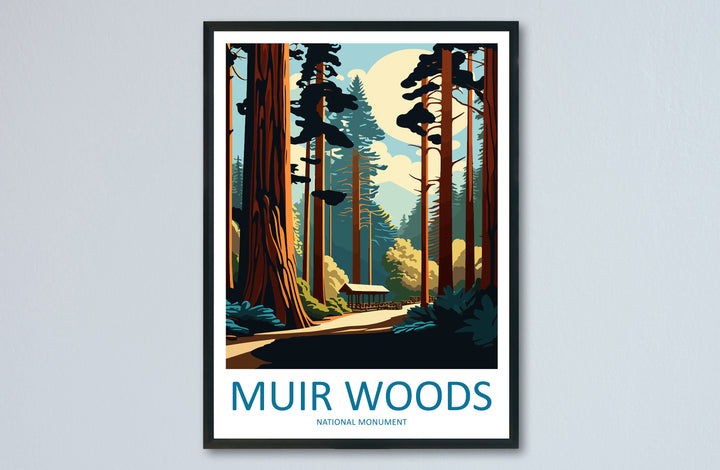 Muir Woods National Monument Travel Print Wall Art Muir Woods Wall Hanging Home Décor Muir Woods Gift Art Lovers California Art Lover Gift
