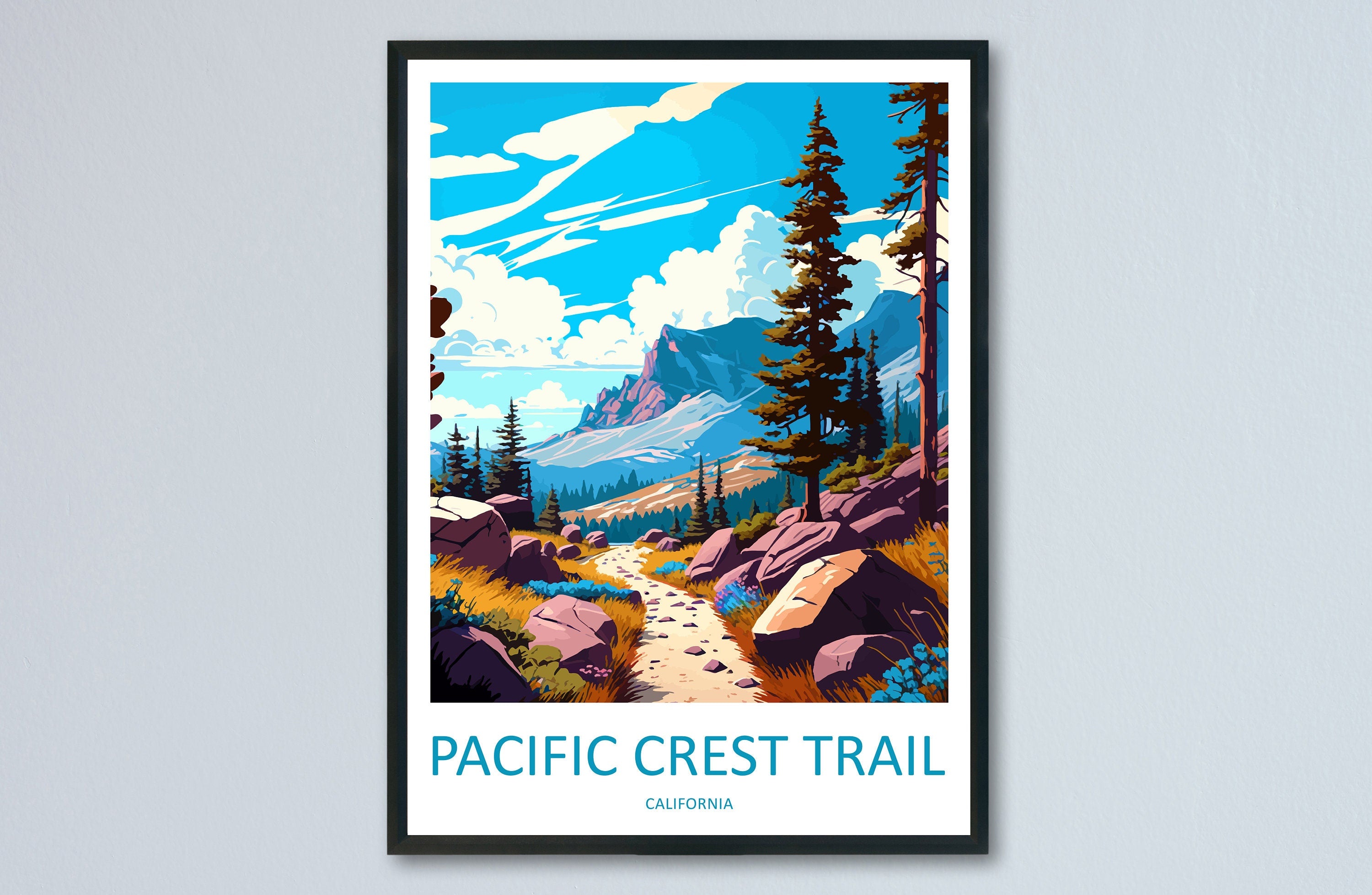 Pacific Crest Trail Travel Print