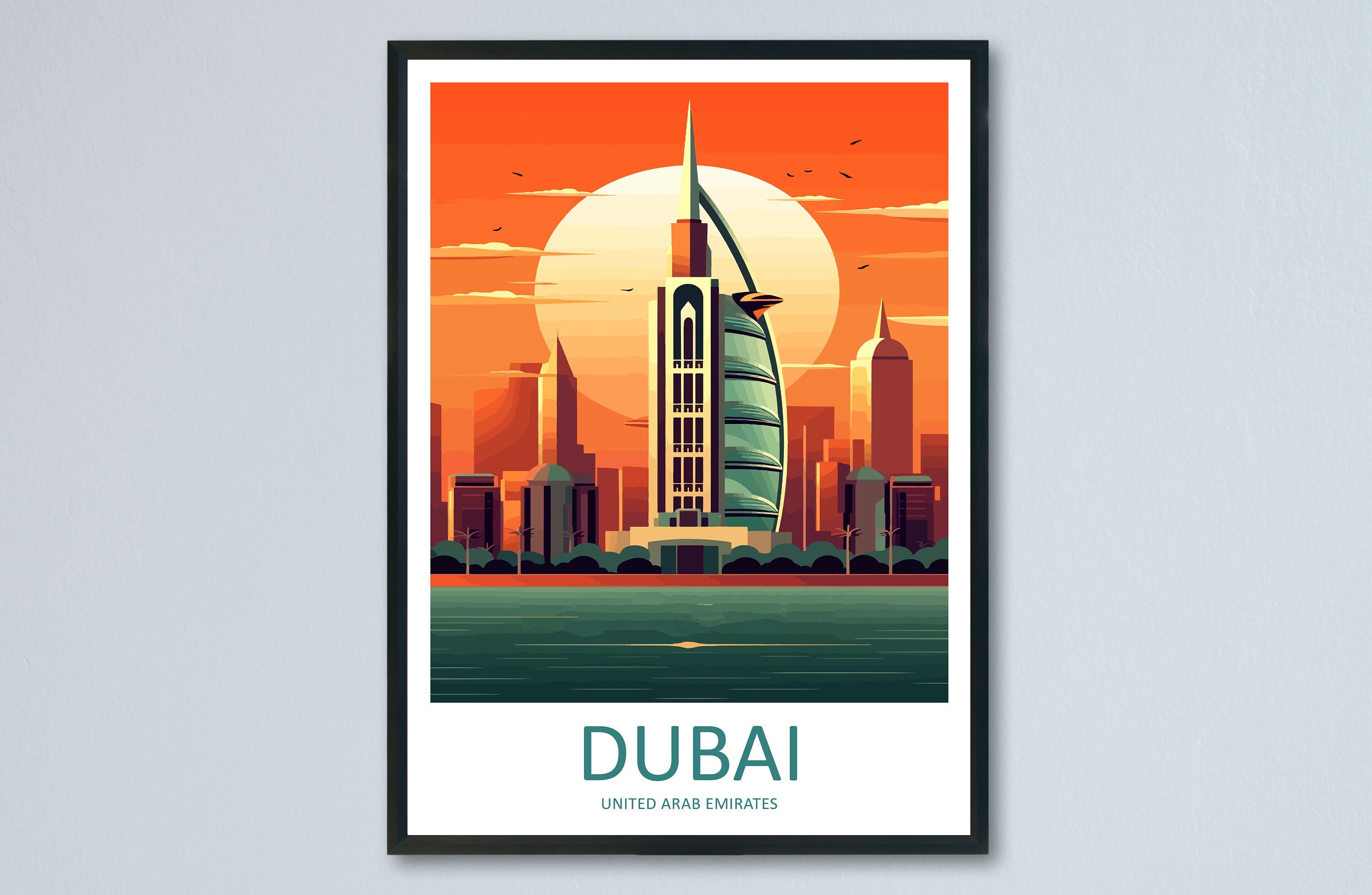 Dubai Travel Print